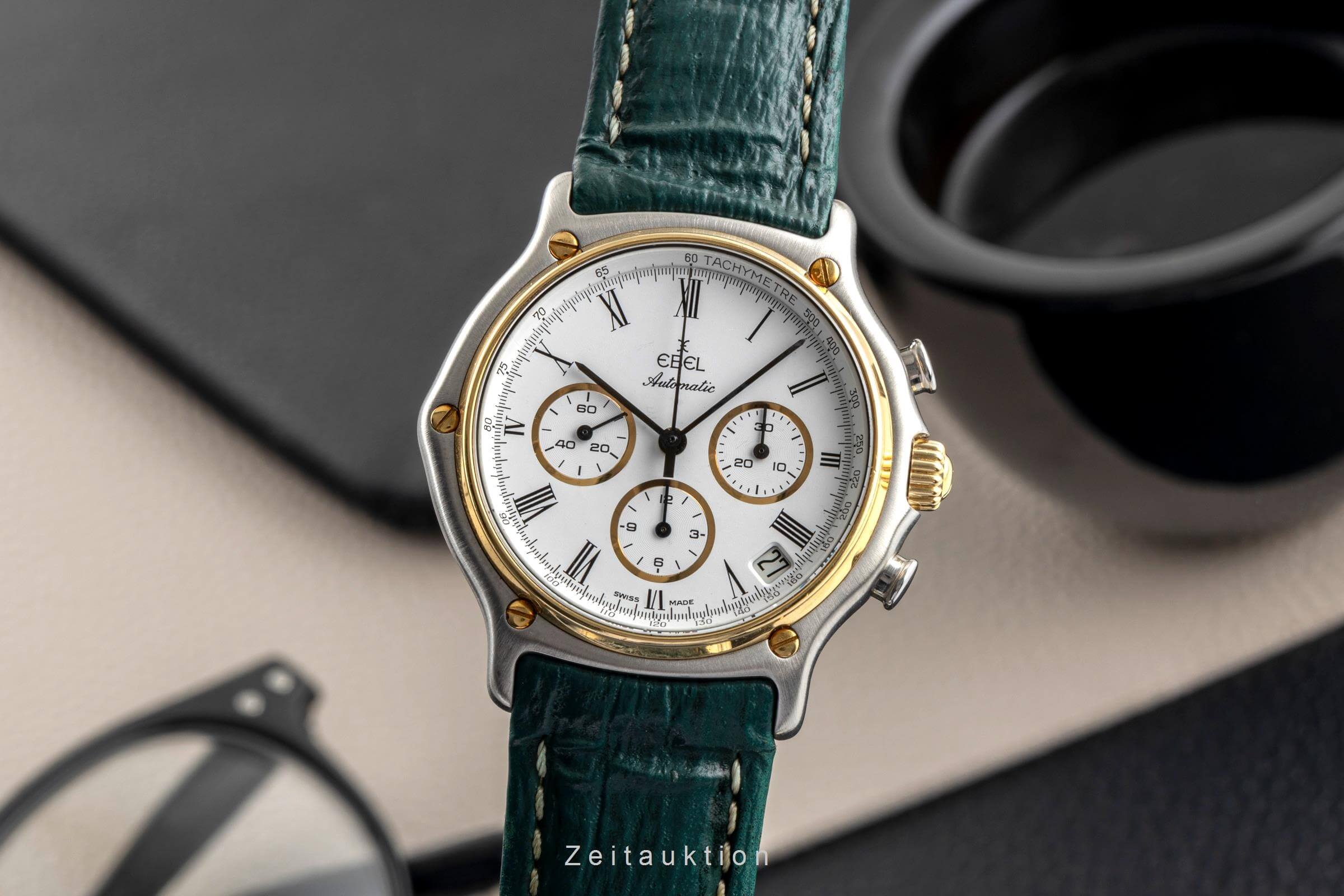 Ebel 1911 chronograph steel / gold automatic Kal. 134 Ref. 1134801  | Zeitauktion