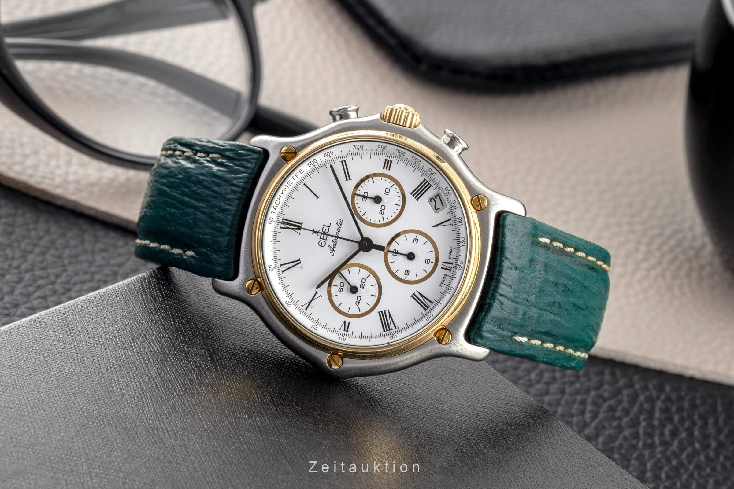 Ebel 1911 chronograph steel / gold automatic Kal. 134 Ref. 1134801  | Zeitauktion