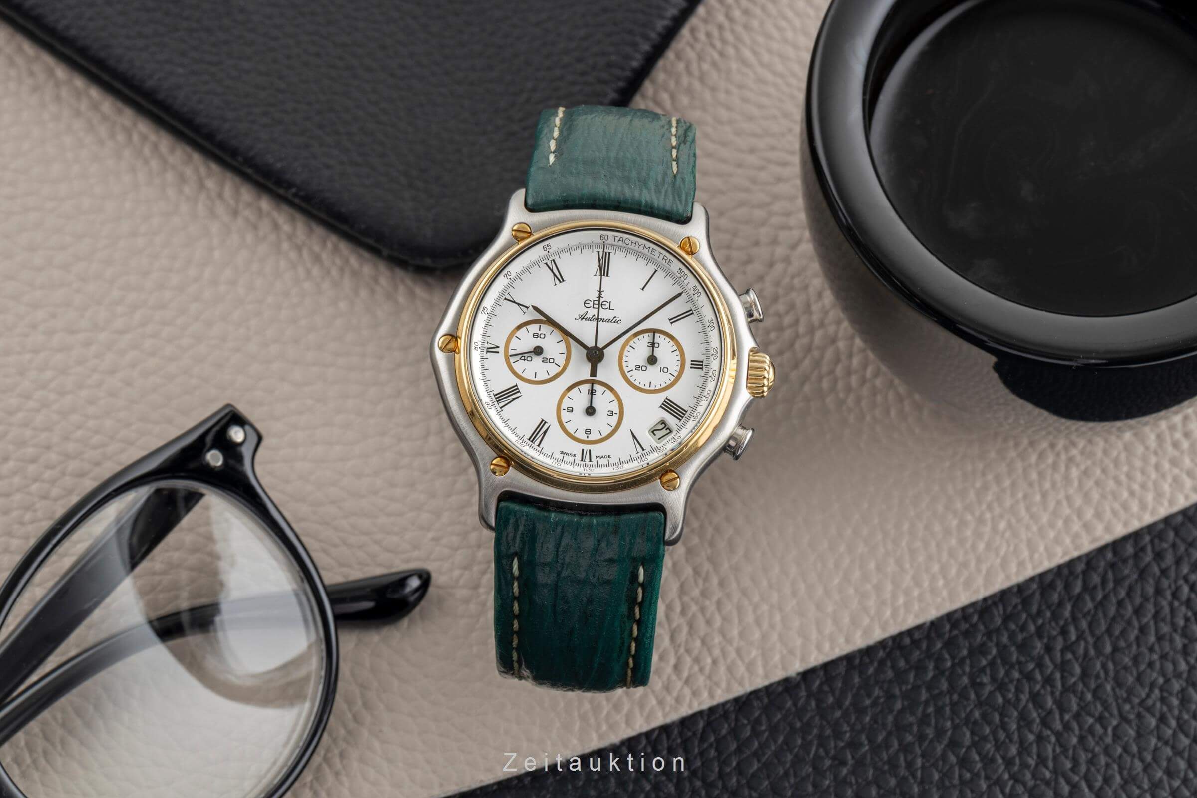 Ebel 1911 chronograph steel / gold automatic Kal. 134 Ref. 1134801  | Zeitauktion