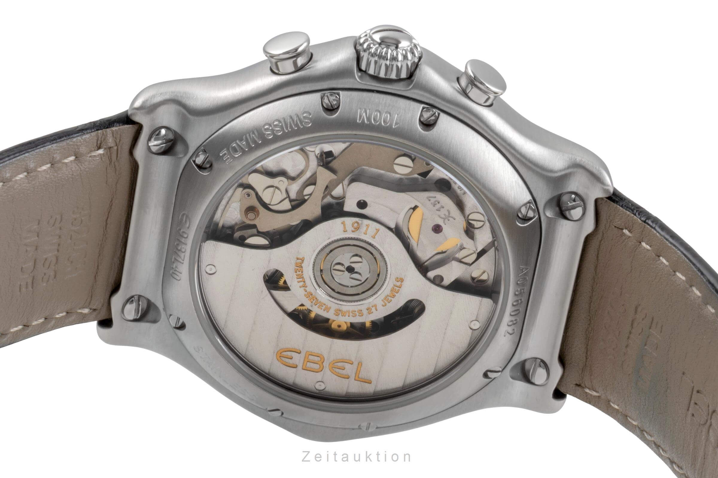 Ebel 1911 chronograph steel automatic Kal. 137 Ref. 9137L40  | Zeitauktion