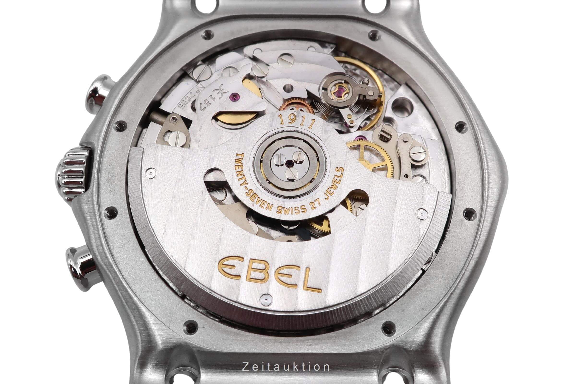 Ebel 1911 chronograph steel automatic Kal. 137 Ref. 9137L40  | Zeitauktion