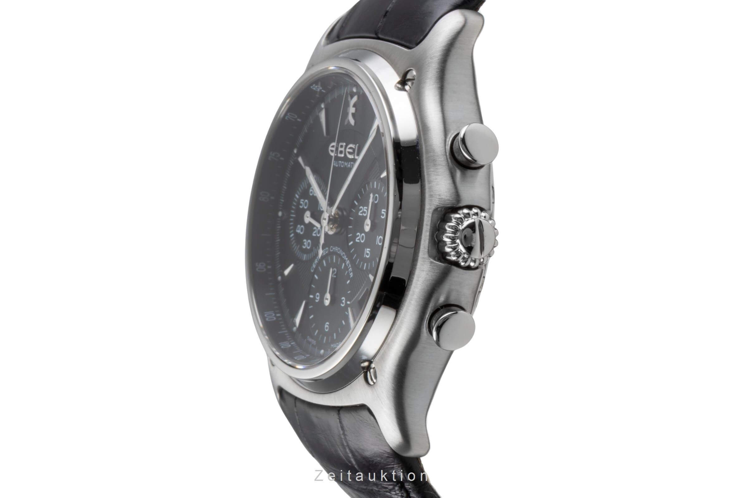 Ebel 1911 chronograph steel automatic Kal. 137 Ref. 9137L40  | Zeitauktion