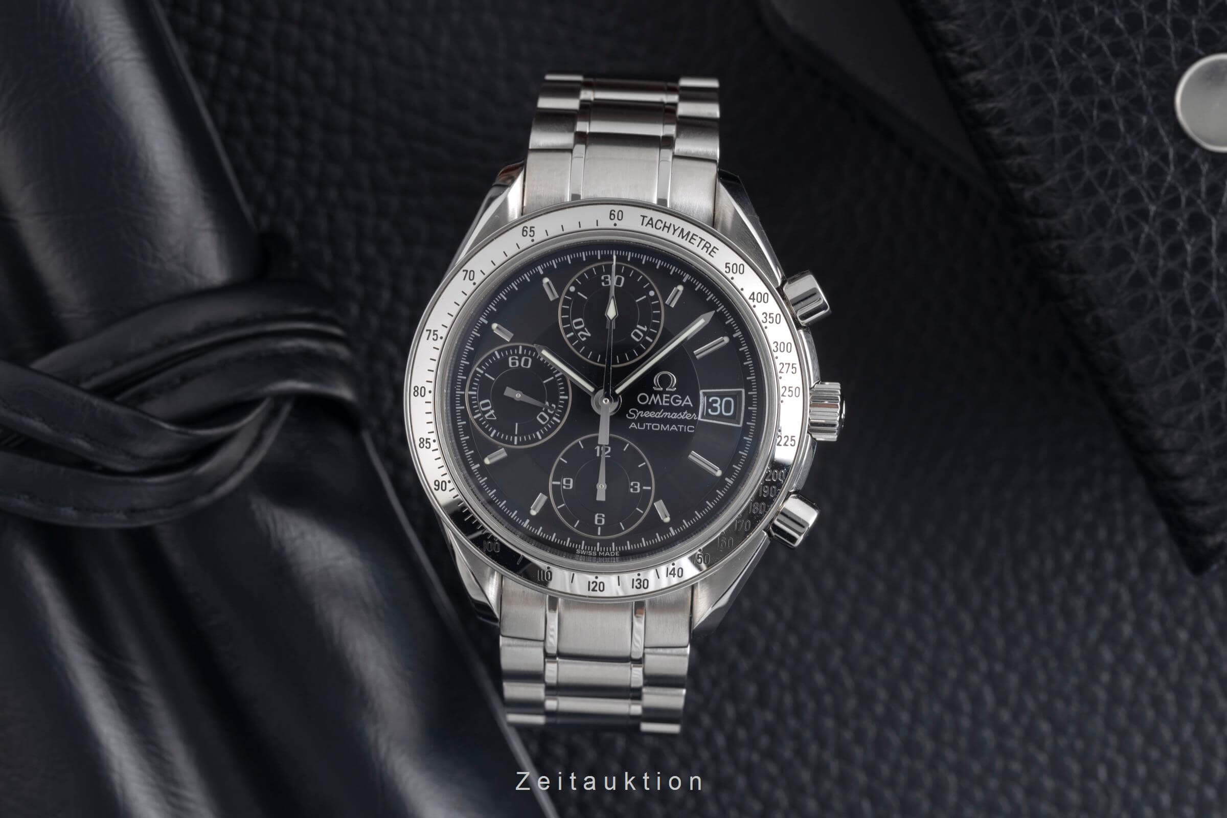 Omega Speedmaster Date chronograph steel automatic Kal. 1164 Ref. 3513.50.00  | Zeitauktion