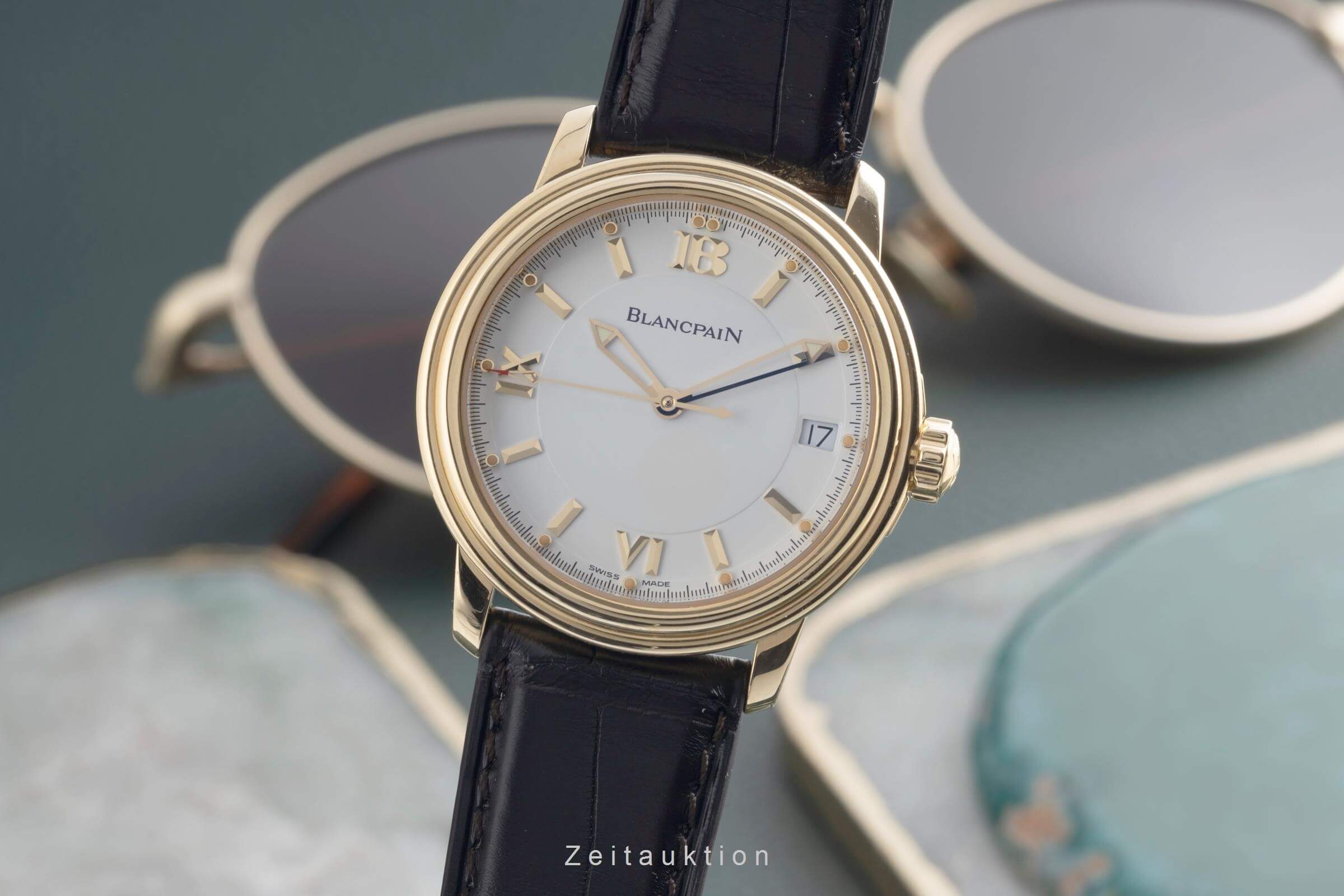 Blancpain Leman oro de 18 quilates automático Kal. 11.51 Ref. 2100-1418-53  | Zeitauktion