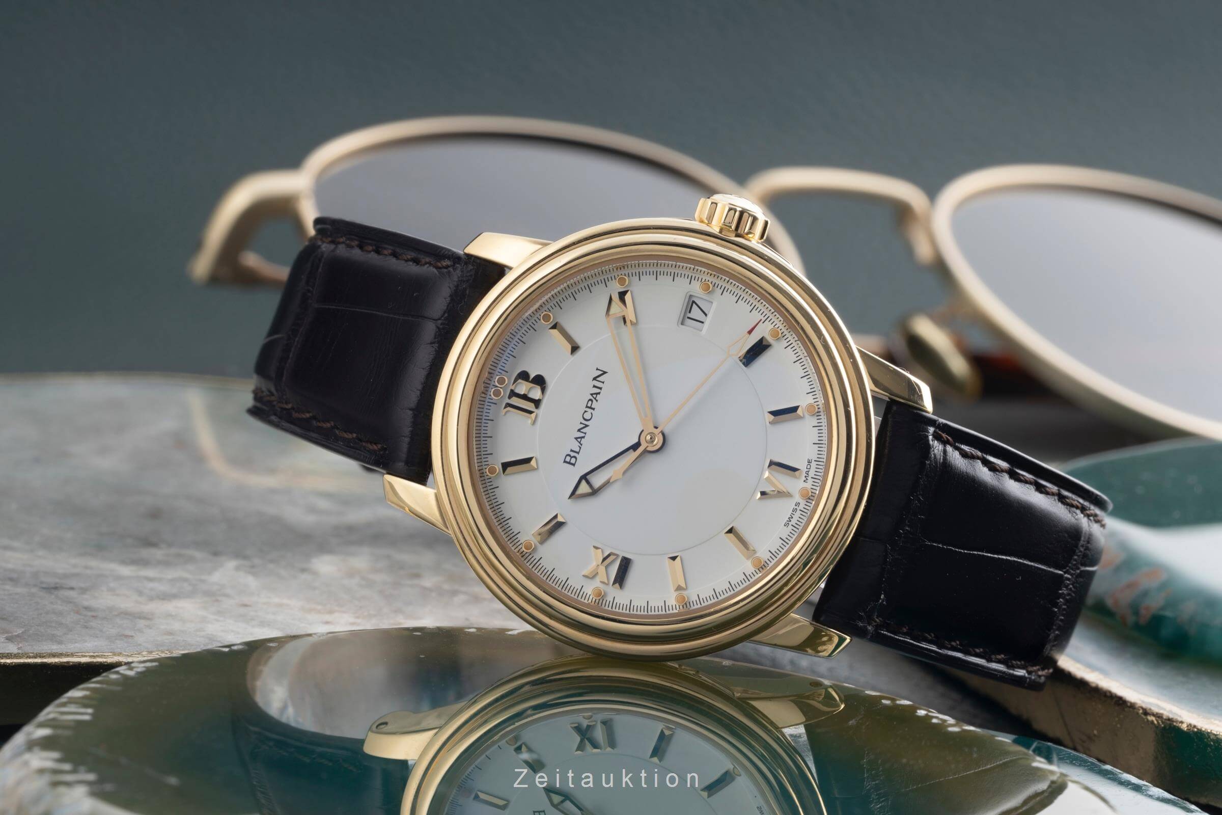 Blancpain Leman oro de 18 quilates automático Kal. 11.51 Ref. 2100-1418-53  | Zeitauktion