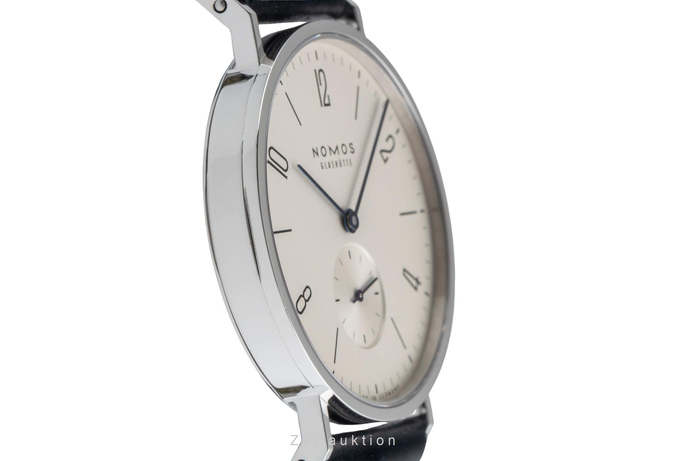 Nomos Tangente Stahl Handaufzug Kal. Alpha Ref. 101  | Zeitauktion
