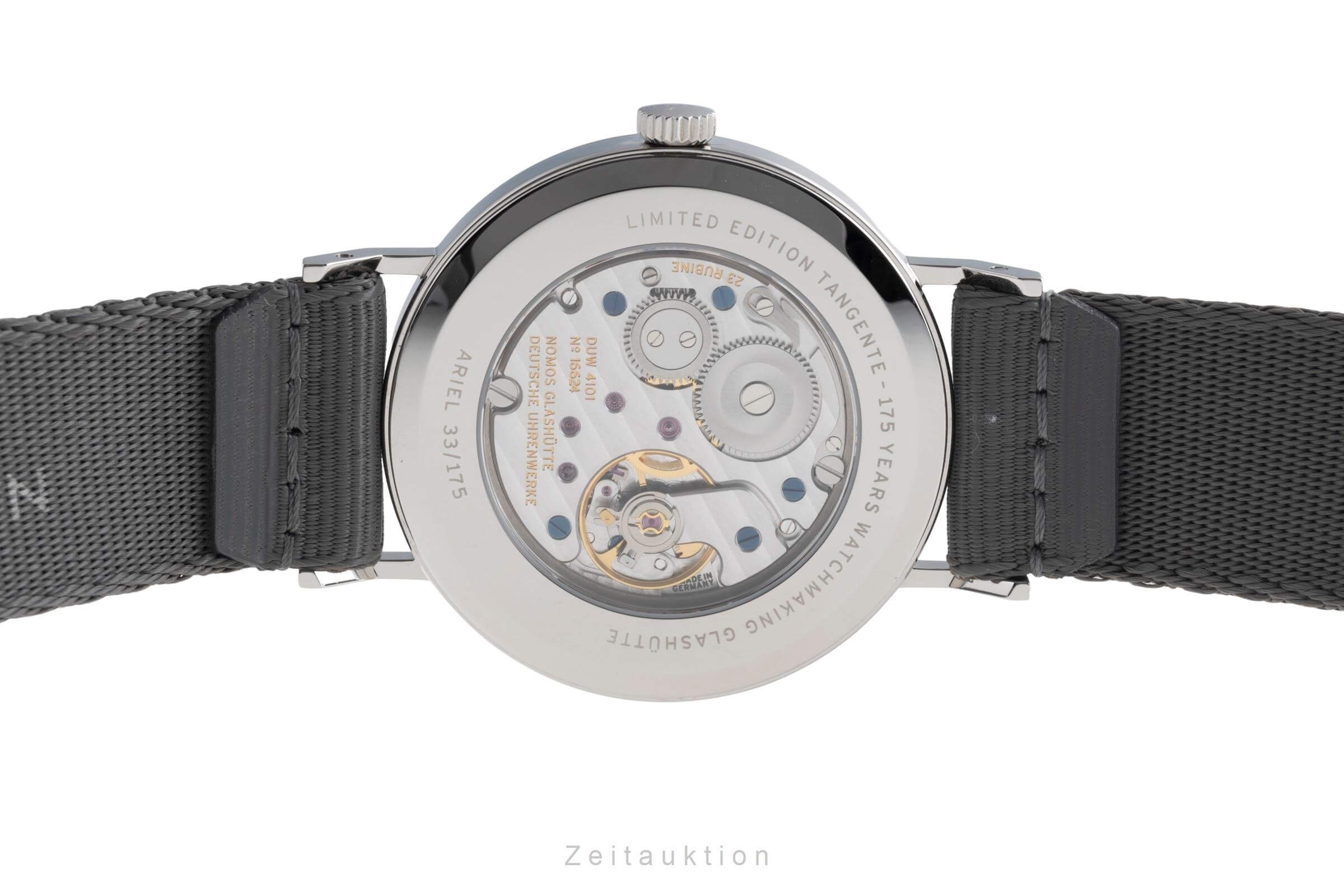 Nomos Tangente Stahl Handaufzug Kal. DUW 4101 Ref. 179.S25  | Zeitauktion