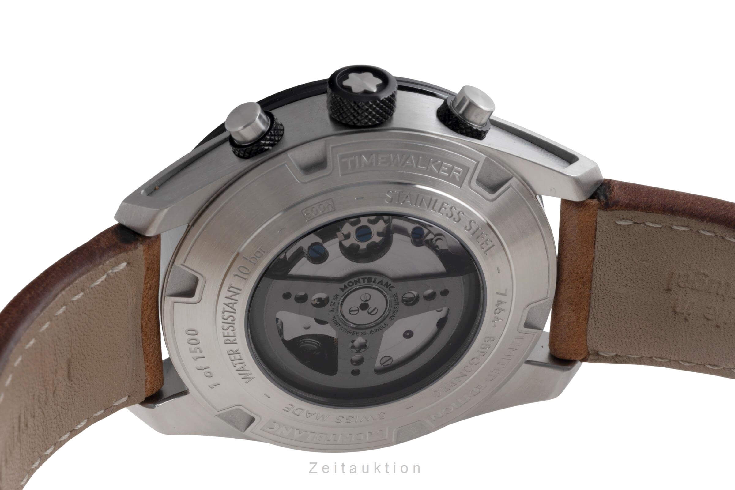 Montblanc Timewalker cronografo acciaio automatismo Kal. MB 25.10 Ref. 118491  7464 LIMITED EDITION | Zeitauktion