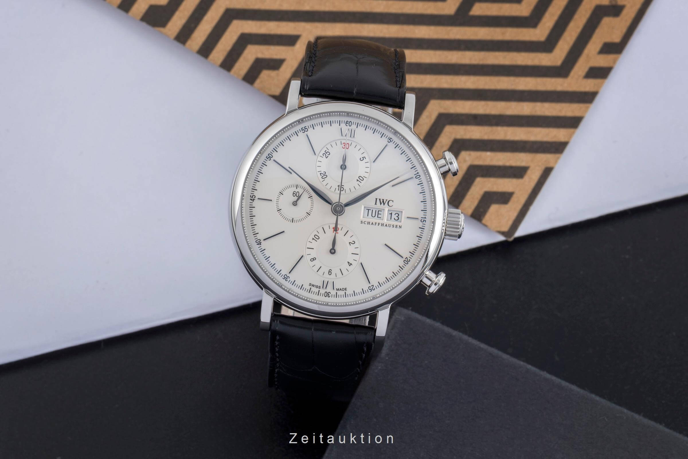 IWC Portofino chronographe acier automatique Kal. C.75320 Ref. IW391007  | Zeitauktion