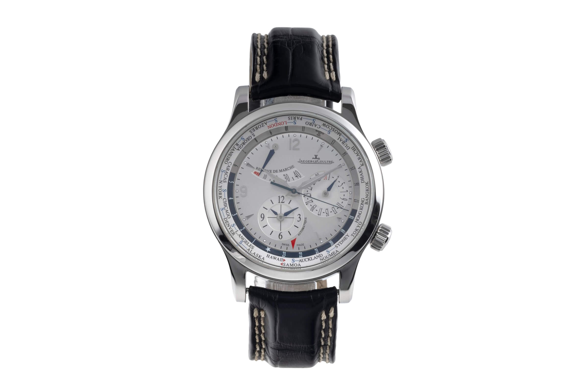 Jaeger LeCoultre Master Geographic Stahl Automatik Kal. 936 Ref. Q1528420  ,146.8.32.S  | Zeitauktion