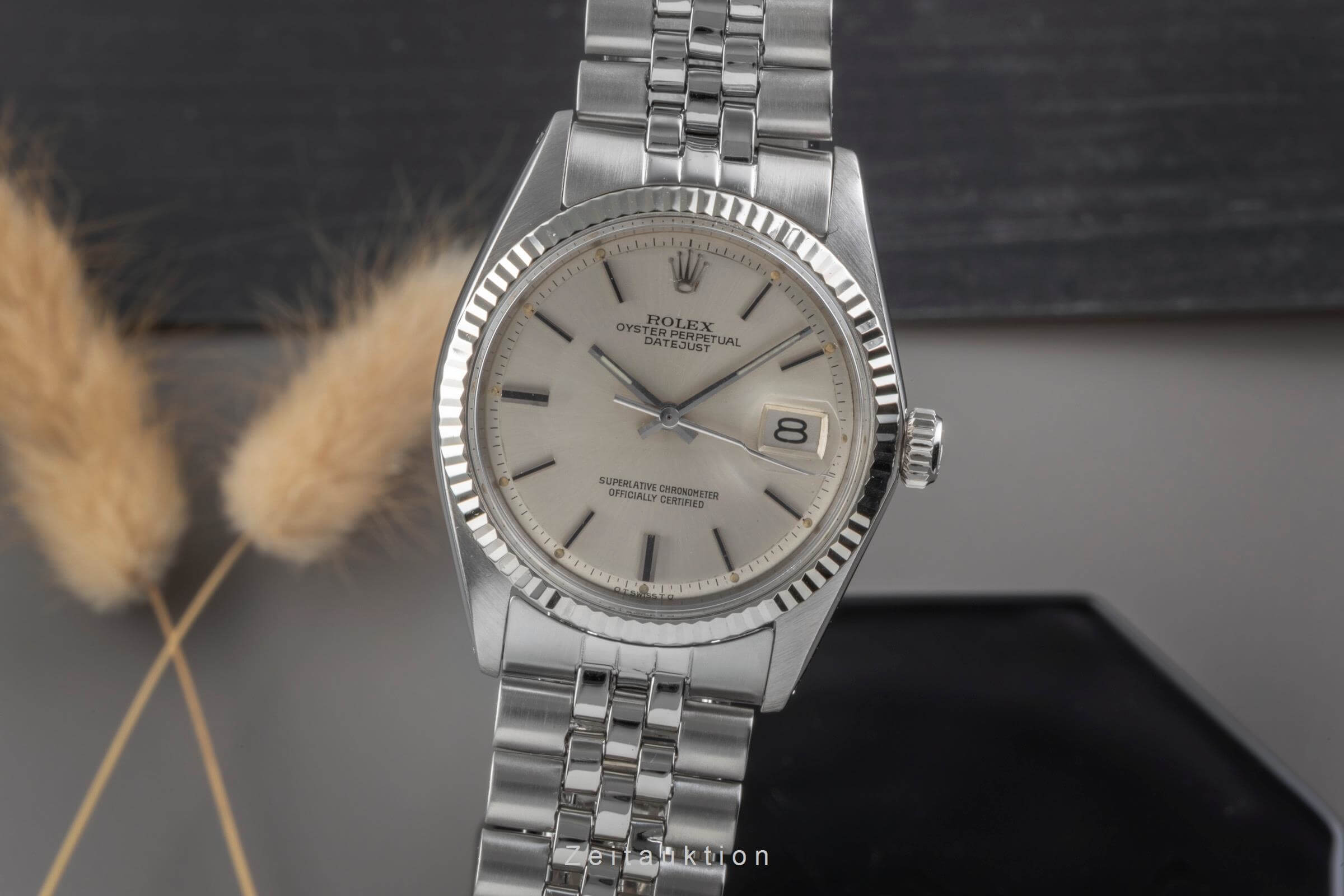Rolex Datejust Stahl / Weissgold Automatik Kal. 1570 Ref. 1601  | Zeitauktion