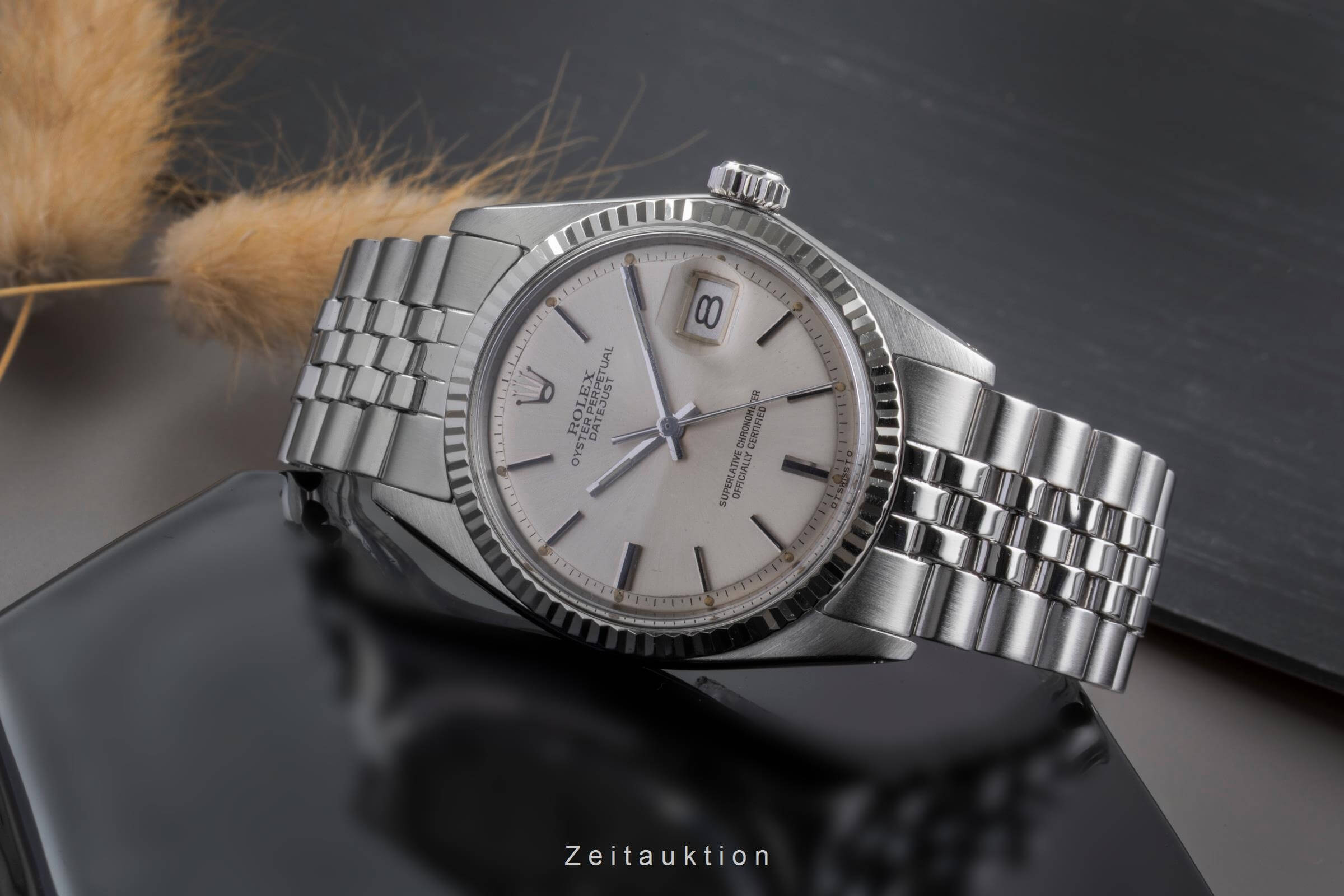 Rolex Datejust Stahl / Weissgold Automatik Kal. 1570 Ref. 1601  | Zeitauktion