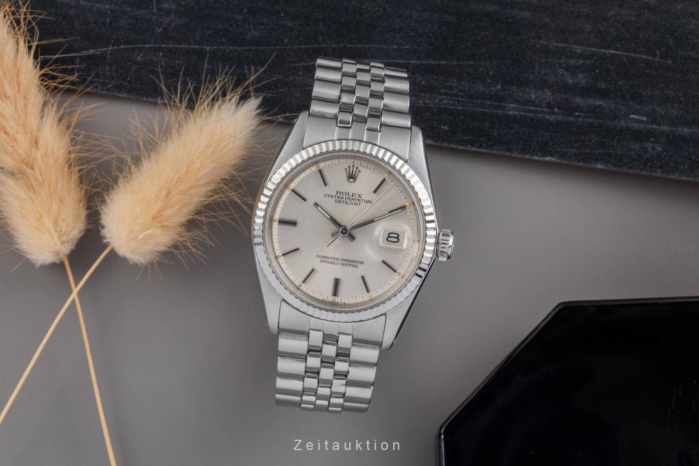 Rolex Datejust Stahl / Weissgold Automatik Kal. 1570 Ref. 1601  | Zeitauktion