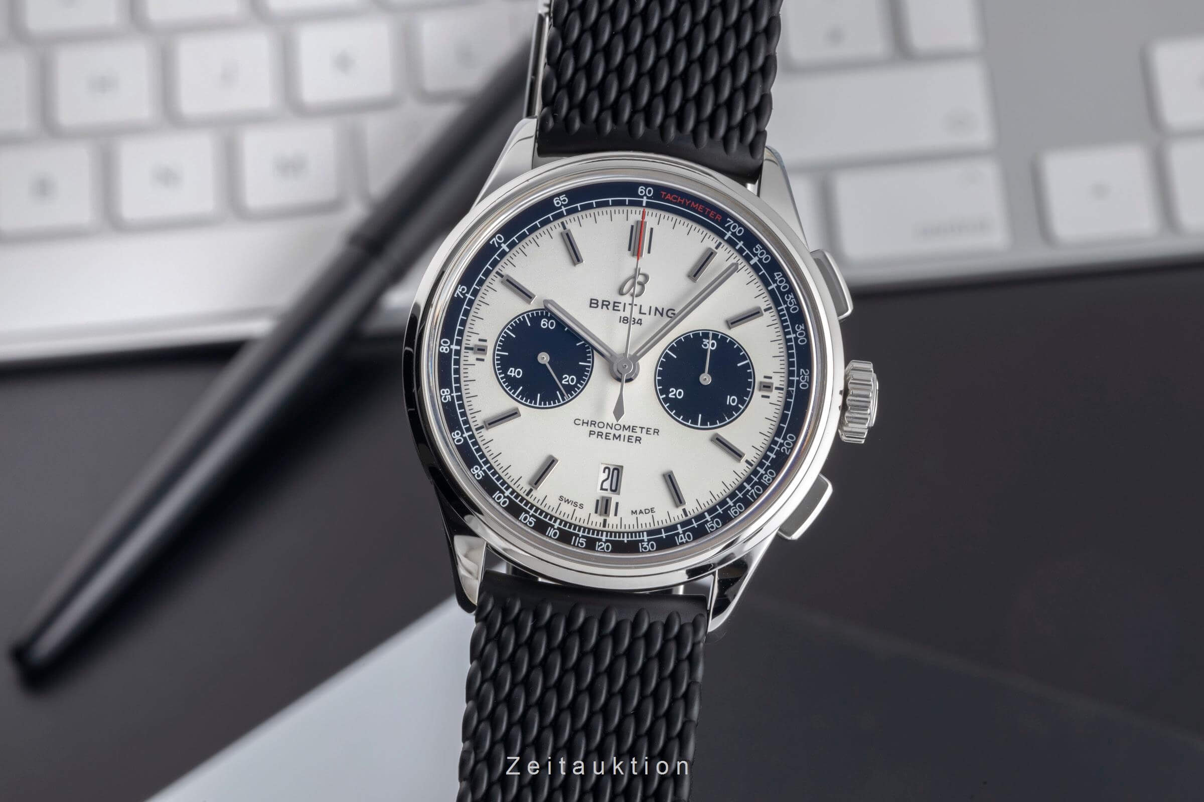 Breitling Premier cronografo acciaio automatismo Kal. B01 Ref. AB0118221G1P1  | Zeitauktion