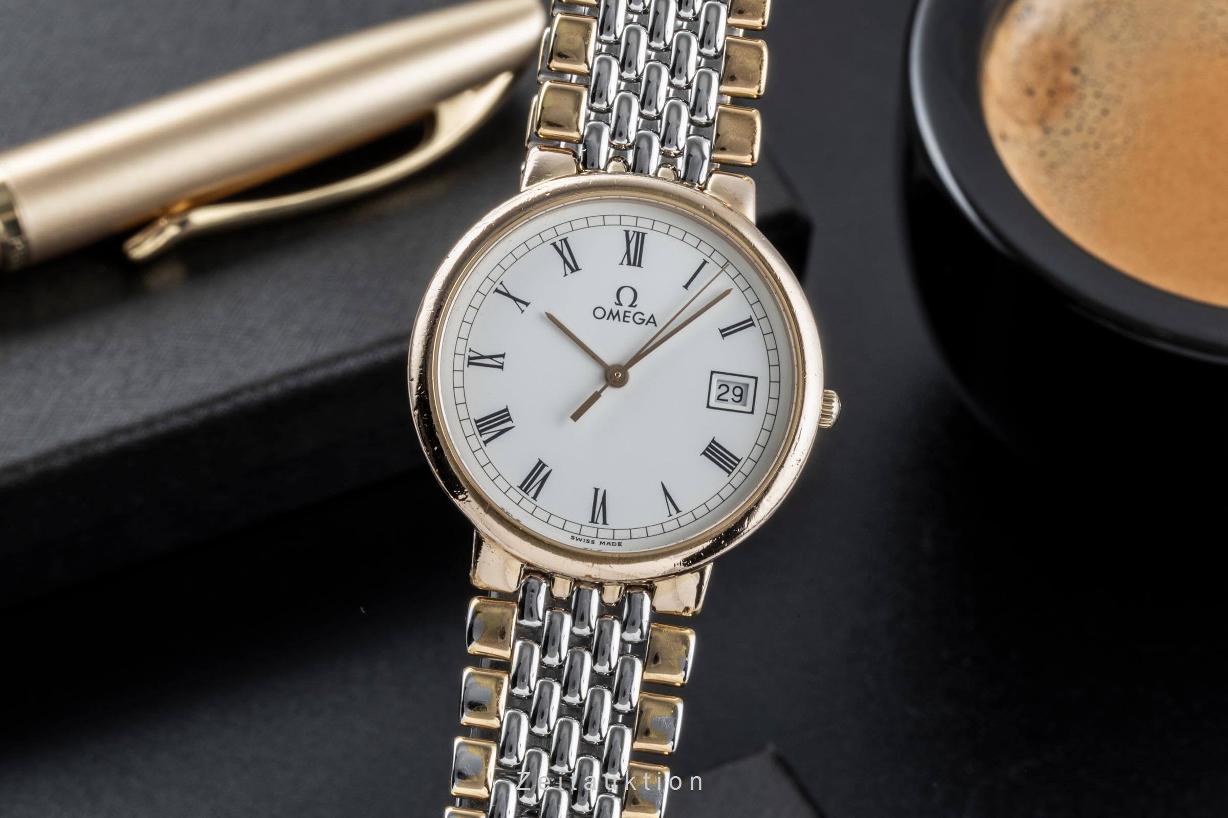 Omega De Ville acciaio / dorato quarzo Kal. 1430 Ref. 396.1012  | Zeitauktion
