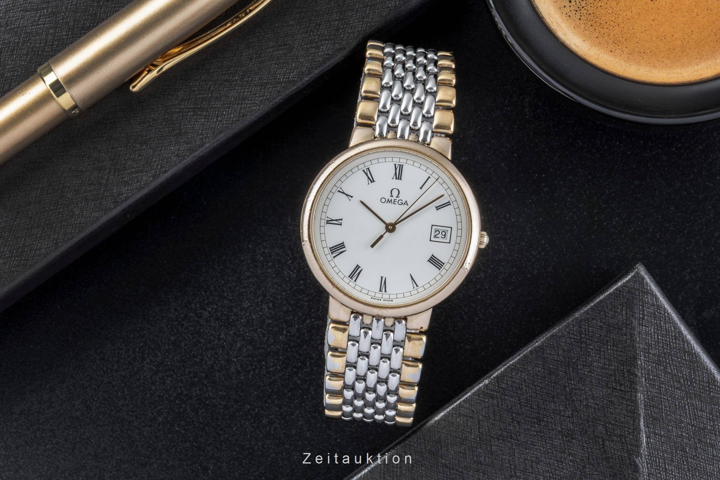Omega De Ville acciaio / dorato quarzo Kal. 1430 Ref. 396.1012  | Zeitauktion