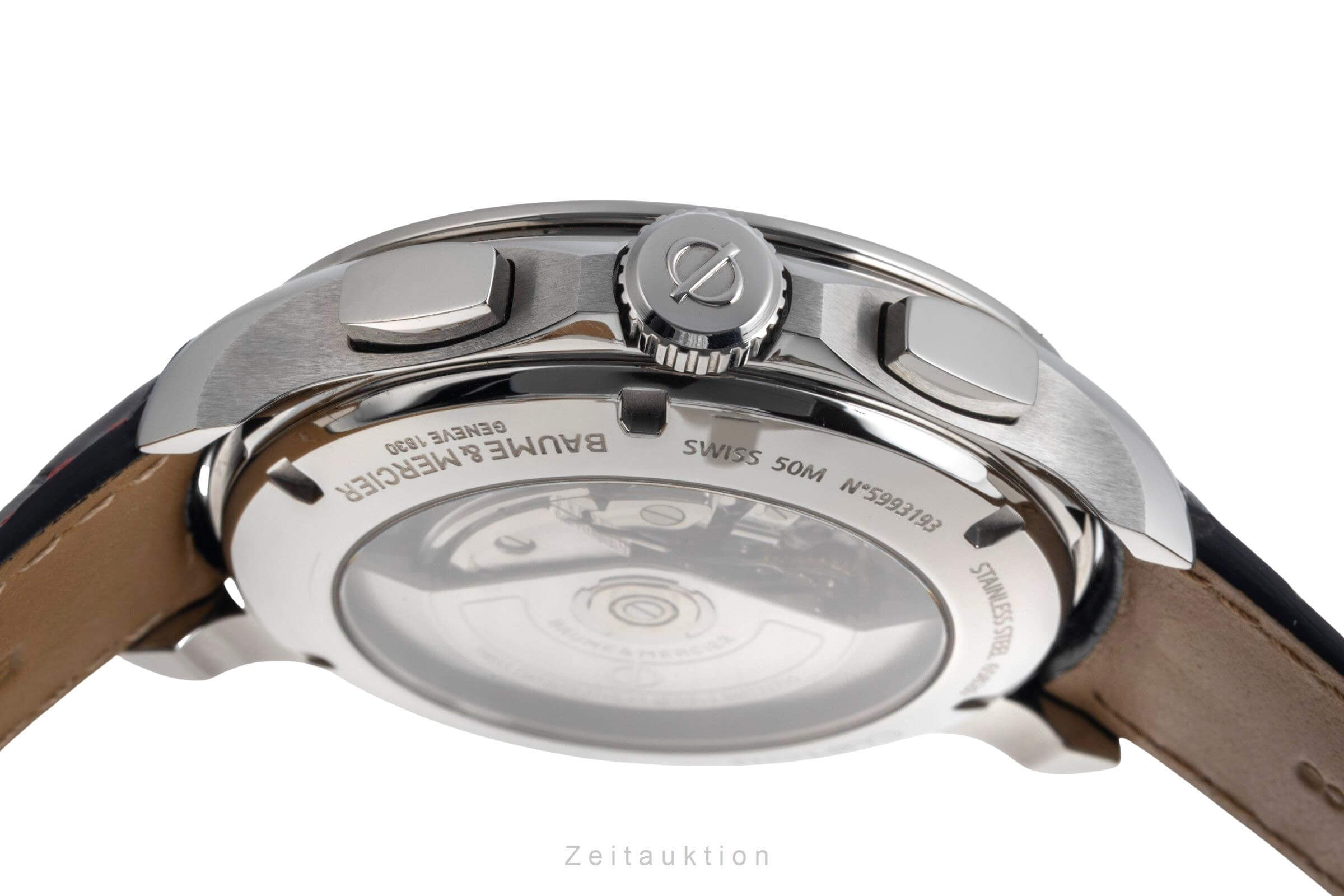 Baume & Mercier Clifton cronografo acciaio automatismo Kal. BM137750 Ref. MOA10370 65826  | Zeitauktion