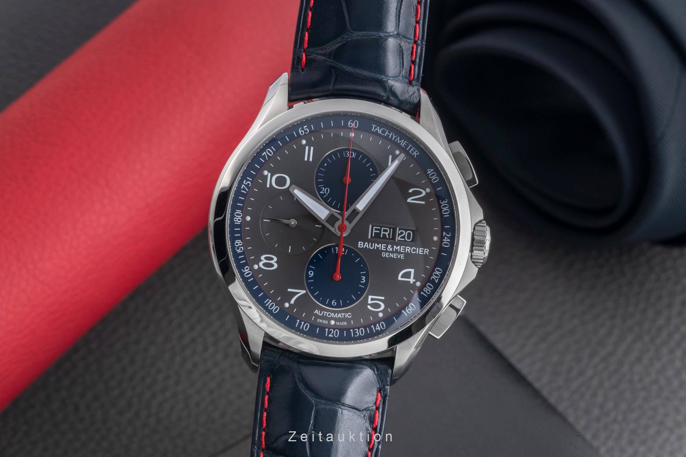 Baume & Mercier Clifton cronografo acciaio automatismo Kal. BM137750 Ref. MOA10370 65826  | Zeitauktion