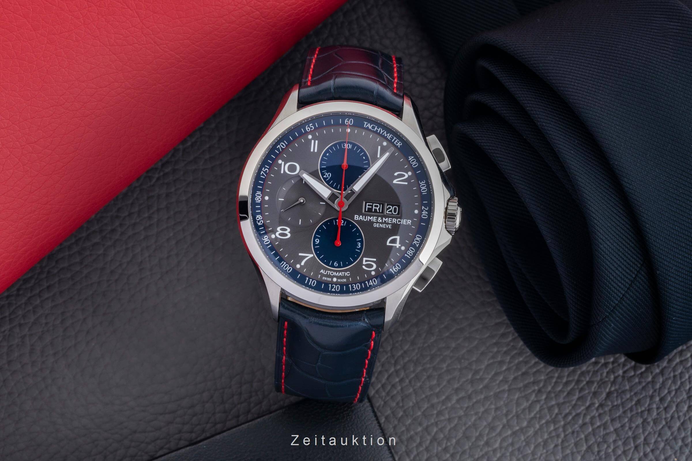 Baume & Mercier Clifton cronografo acciaio automatismo Kal. BM137750 Ref. MOA10370 65826  | Zeitauktion