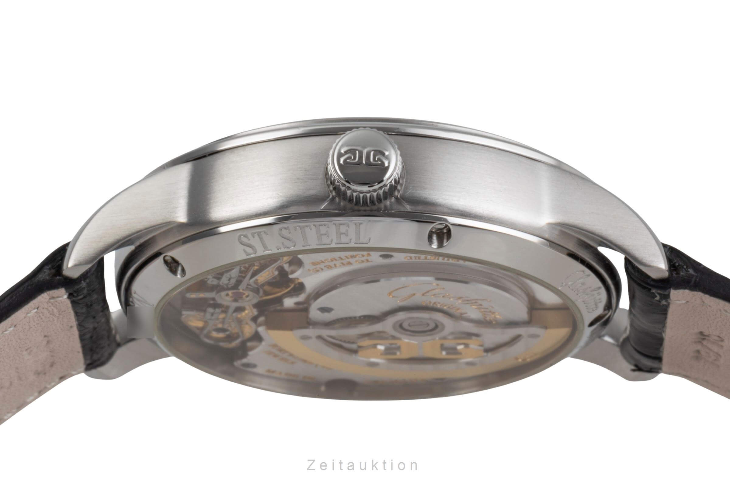 Glashütte Original PanoMaticDate acero automático Kal. GUB 90 Ref. 90-01-02-02-04  | Zeitauktion