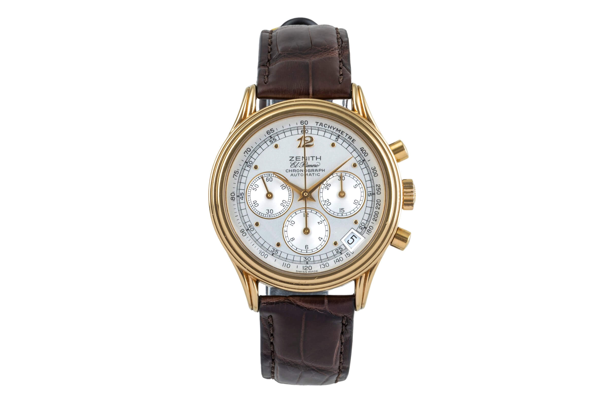 Zenith El Primero Chronograph Messing vergoldet Automatik Kal. 400 Ref. 20.0260.400  | Zeitauktion