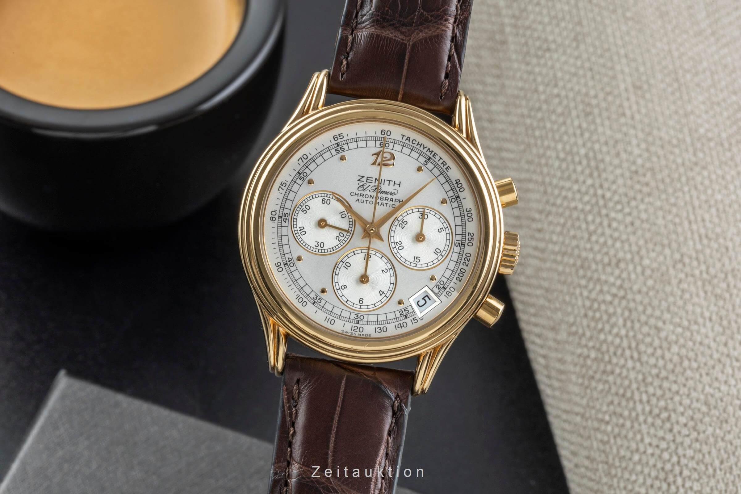 Zenith El Primero chronographe laiton doré automatique Kal. 400 Ref. 20.0260.400  | Zeitauktion