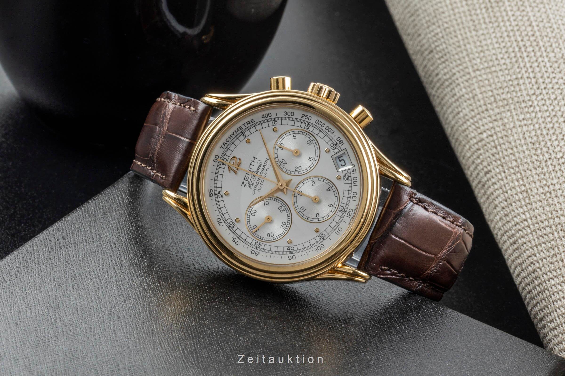 Zenith El Primero chronographe laiton doré automatique Kal. 400 Ref. 20.0260.400  | Zeitauktion