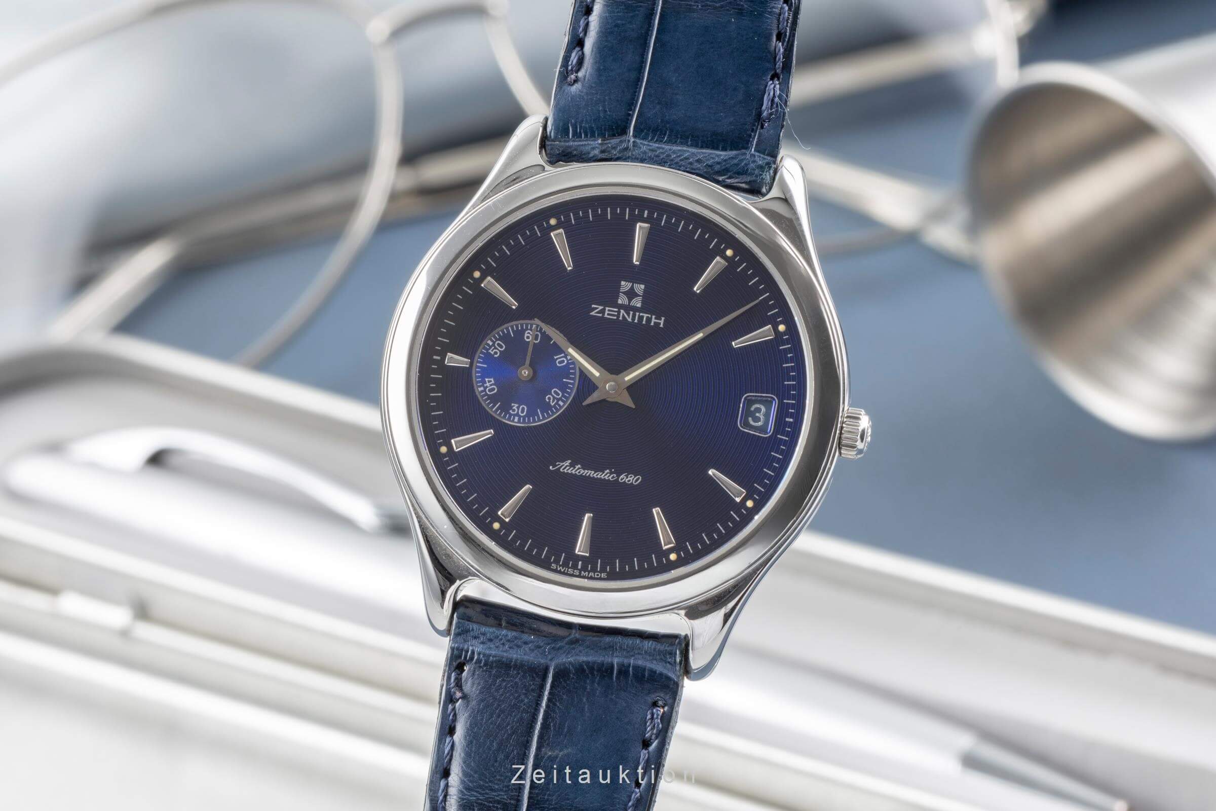 Zenith Elite acier automatique Kal. 680 Ref. 90/01.0040.680  | Zeitauktion