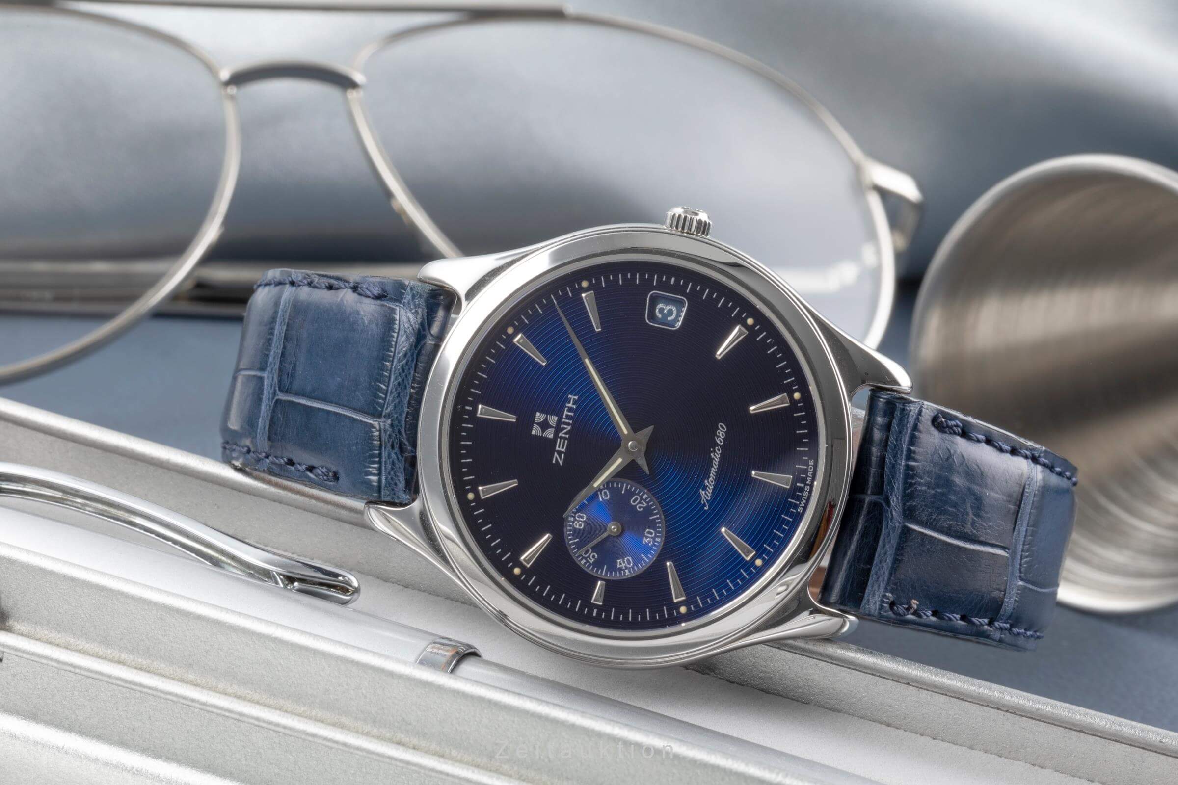 Zenith Elite acier automatique Kal. 680 Ref. 90/01.0040.680  | Zeitauktion
