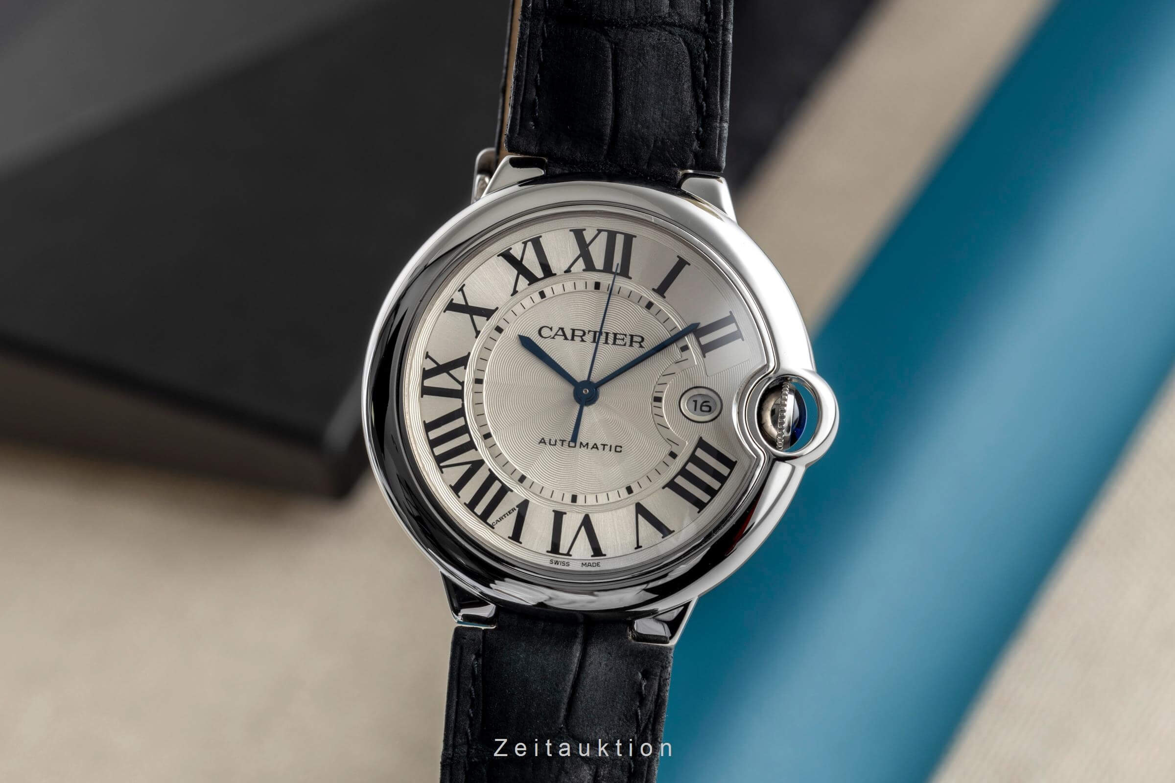 Cartier Uhr Ballon Bleu Cartier Santos Dumont Blue Dial Cartier Uhr Blaues  Zifferblatt