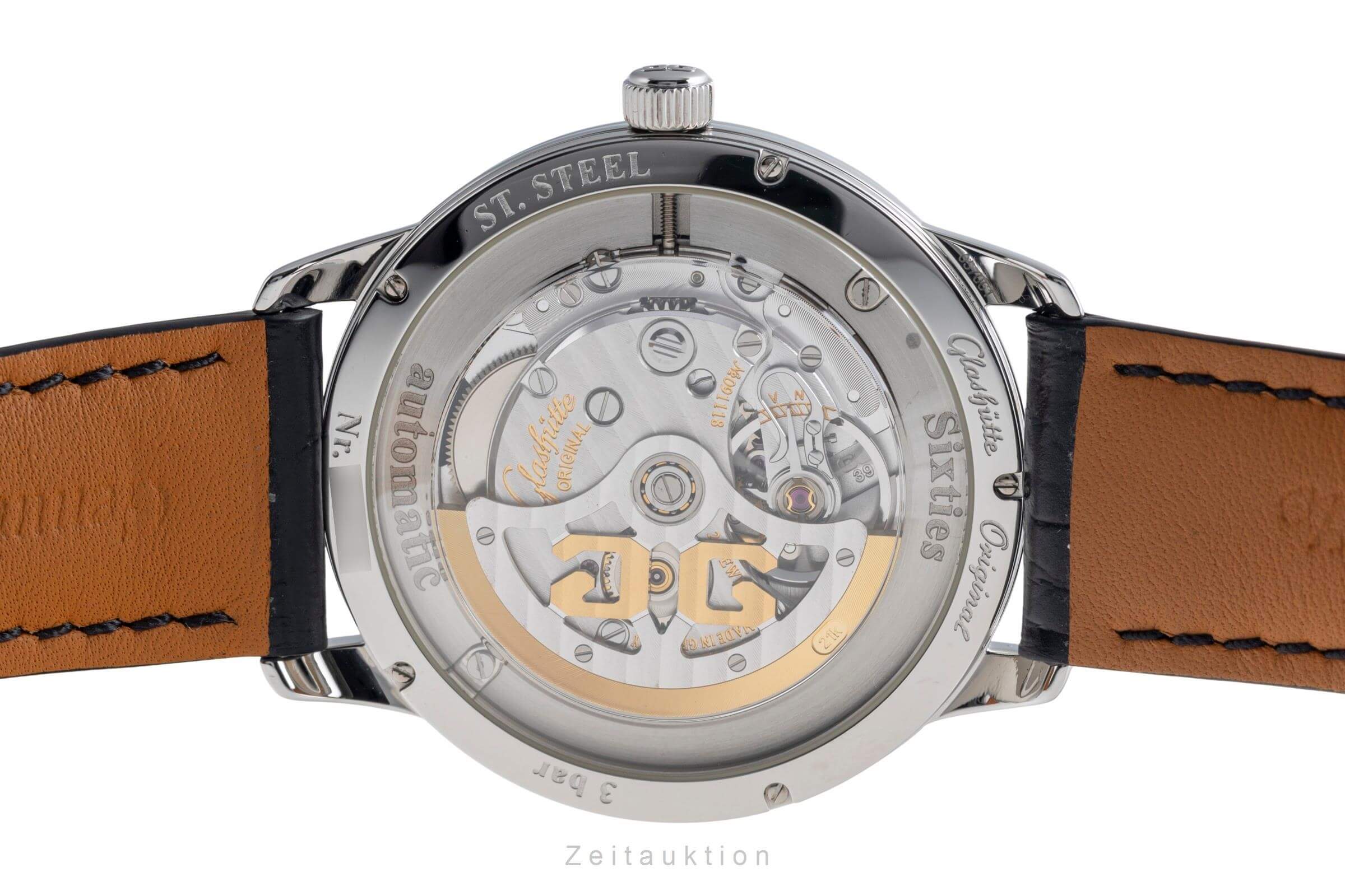 Glashütte Original * acero automático Kal. GO 39 Ref. 1-39-52-06-02-04  | Zeitauktion
