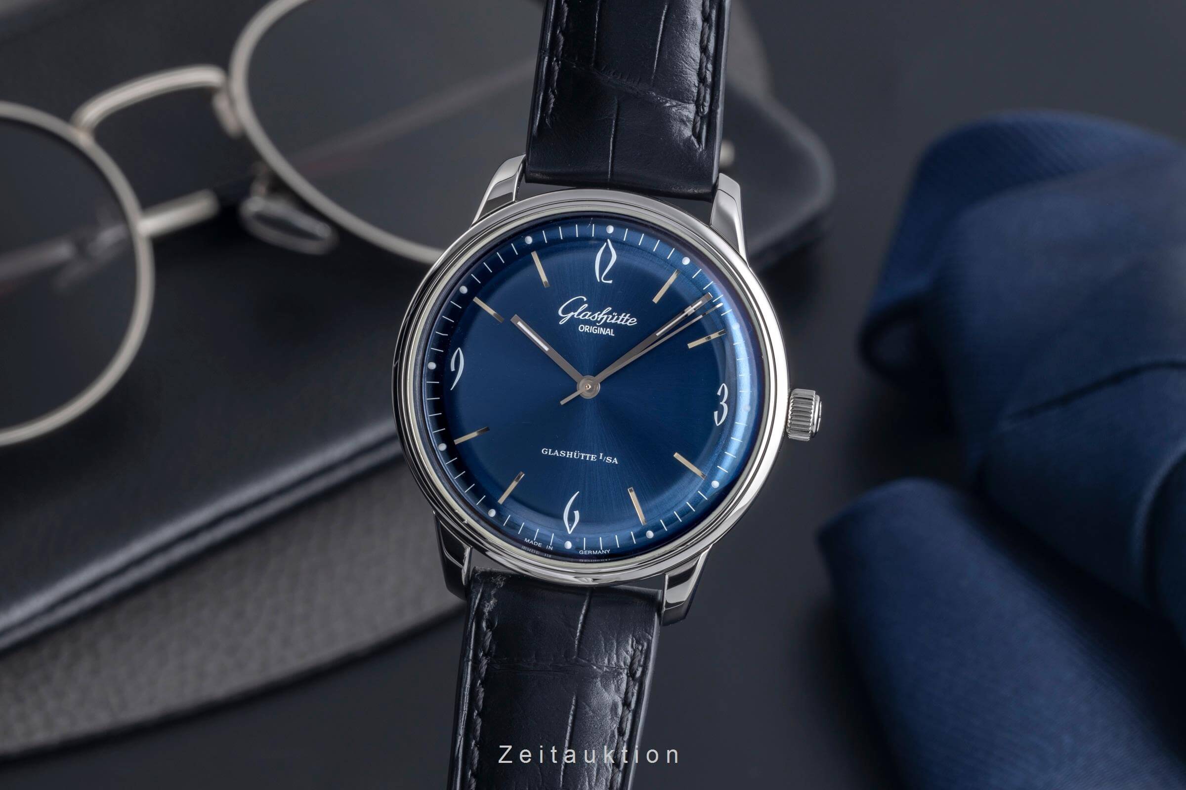 Glashütte Original * acero automático Kal. GO 39 Ref. 1-39-52-06-02-04  | Zeitauktion