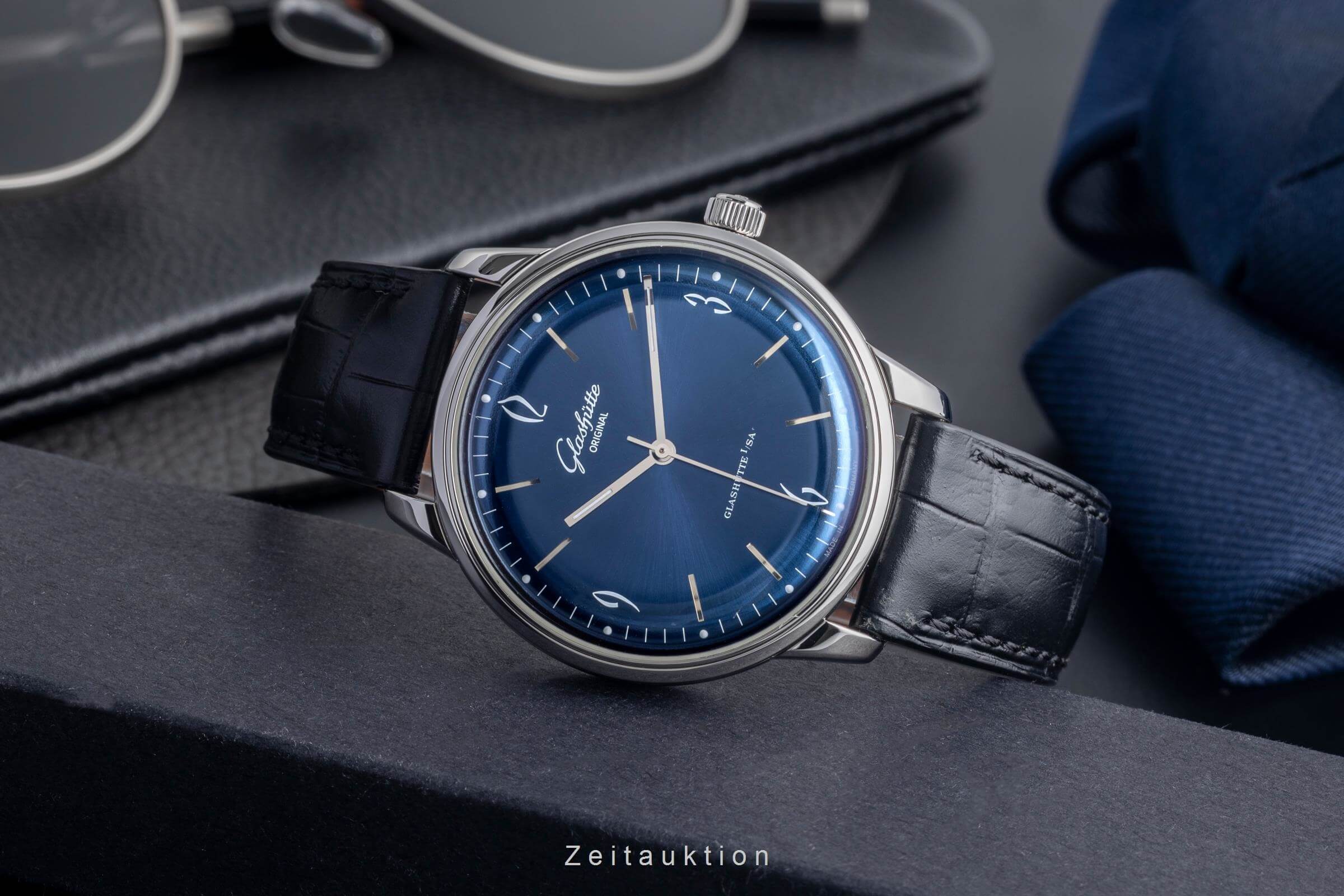 Glashütte Original * acero automático Kal. GO 39 Ref. 1-39-52-06-02-04  | Zeitauktion