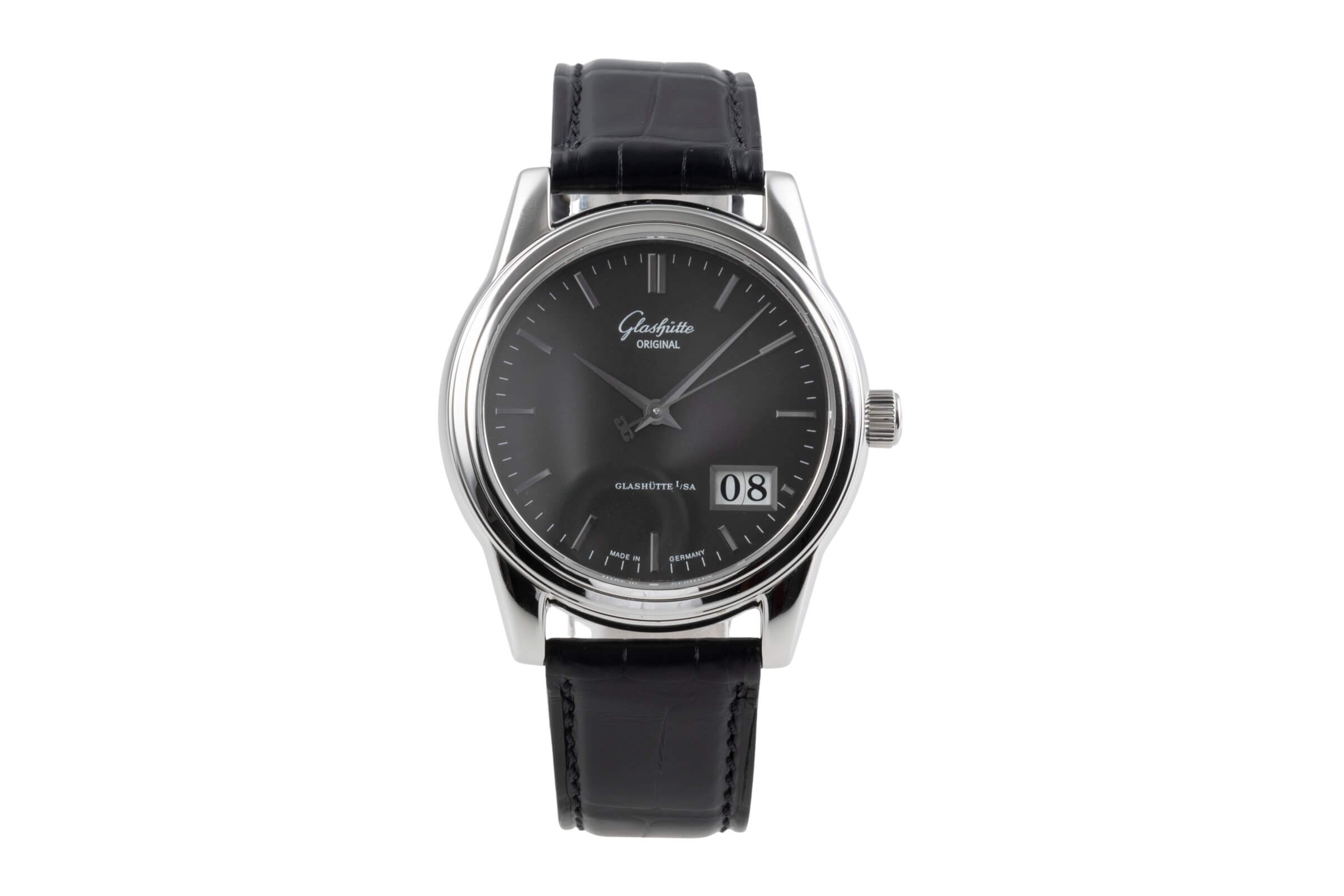 Glashütte Senator Stahl Automatik Kal. GUB 39-41 Ref. 39.42.14.24.04  | Zeitauktion