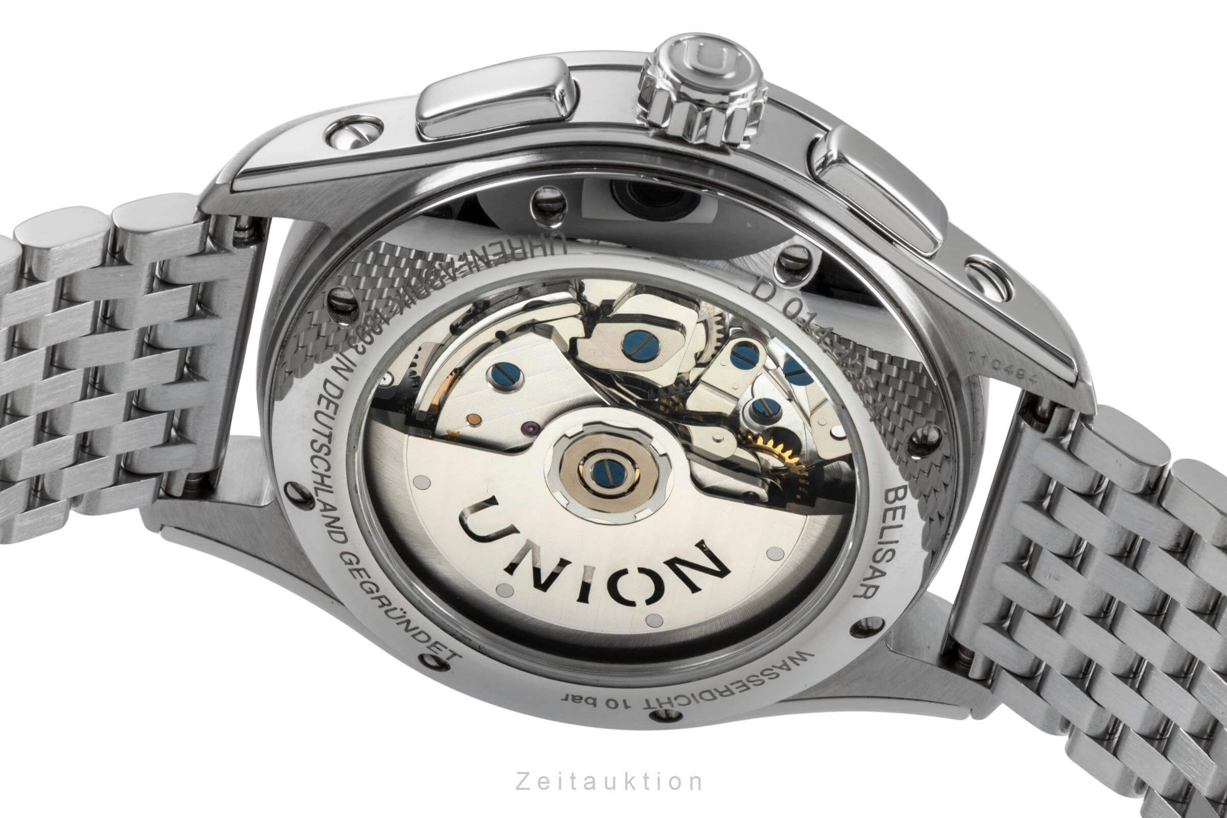 Union Glashütte Belisar cronografo acciaio automatismo Kal. UNG 25.S1 Ref. D009.425.16.017.00  | Zeitauktion