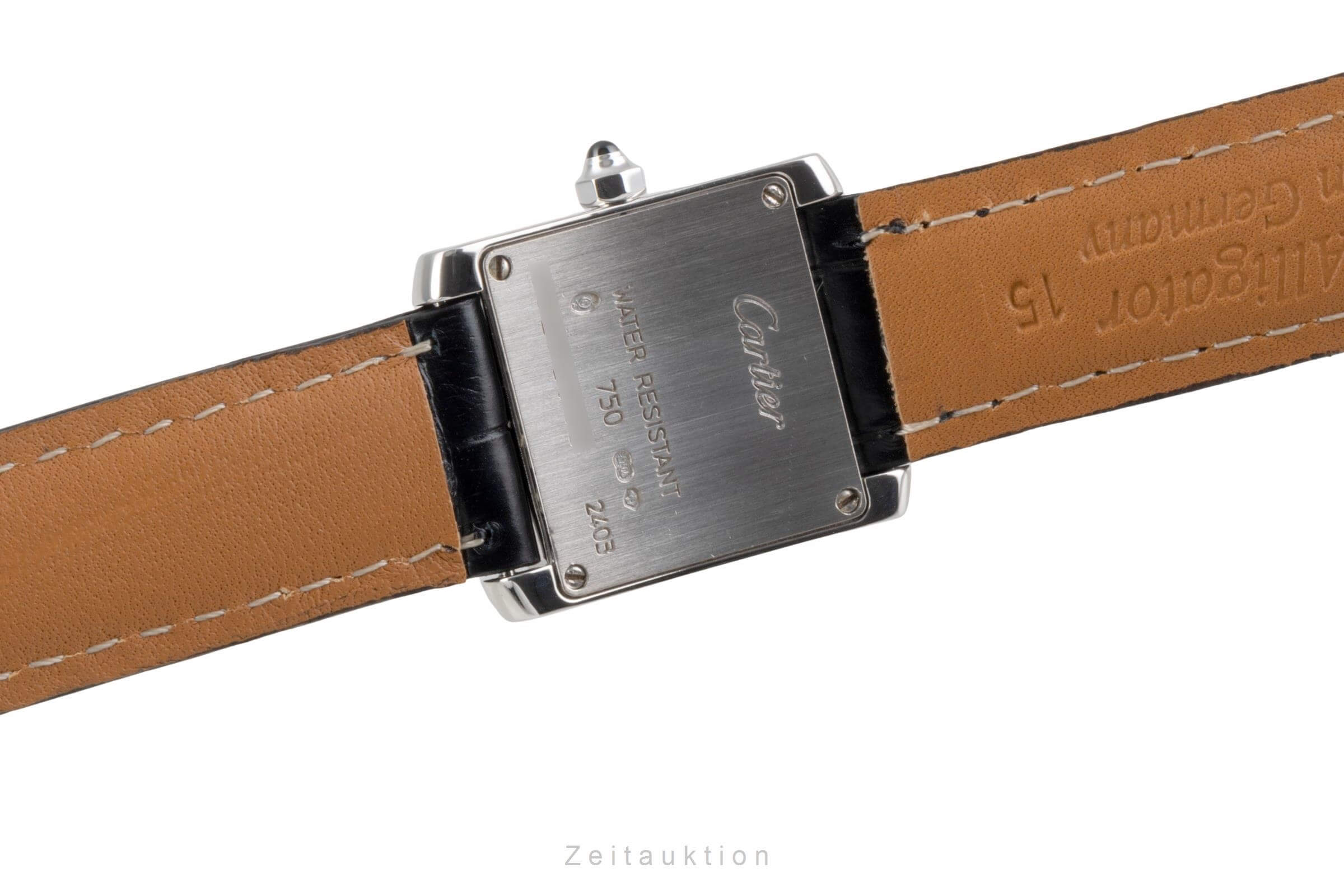 Cartier Tank Francaise or blanc 18 ct quartz Kal. 057 Ref. W50012S3  | Zeitauktion