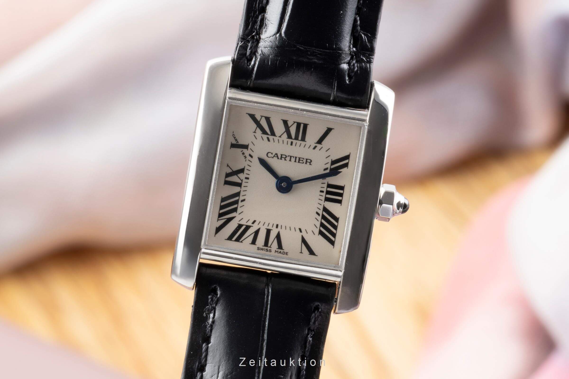 Cartier Tank Francaise or blanc 18 ct quartz Kal. 057 Ref. W50012S3  | Zeitauktion