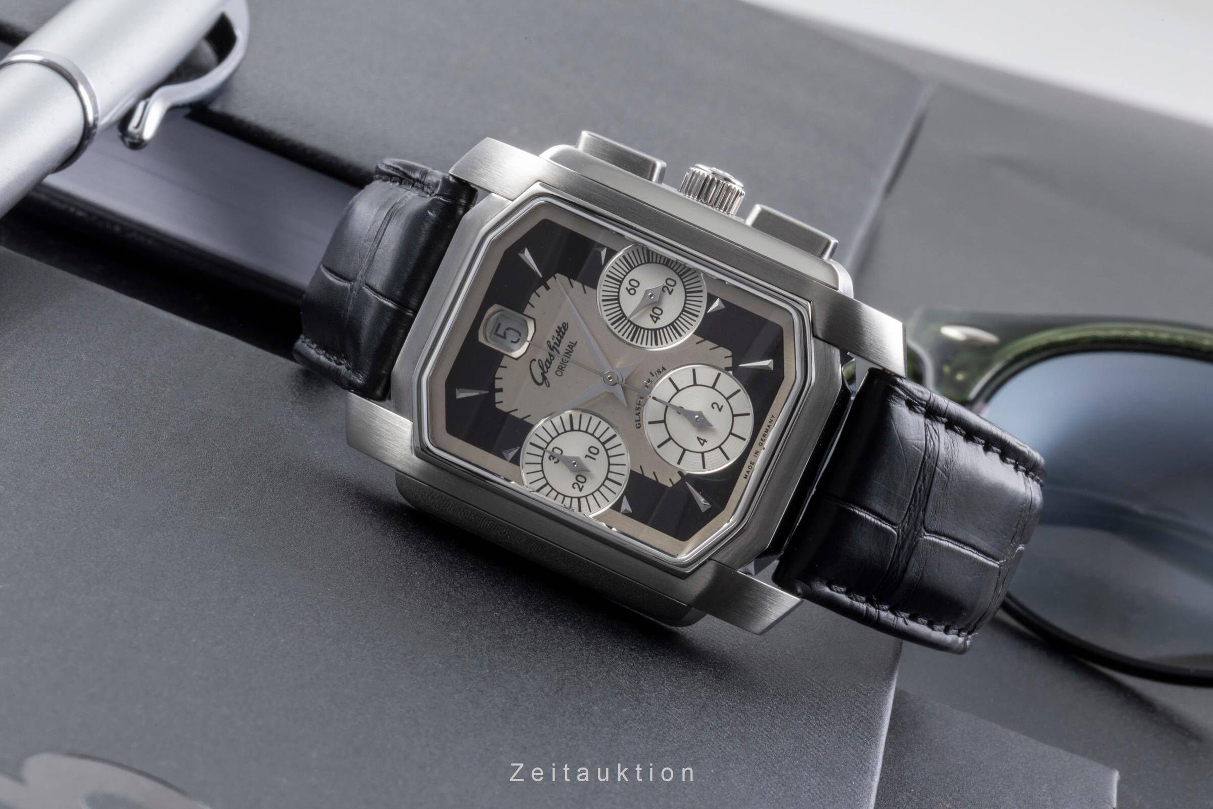 Glashütte Original * chronograph steel automatic Kal. GUB 39-32 Ref. 39-32-17-04  | Zeitauktion