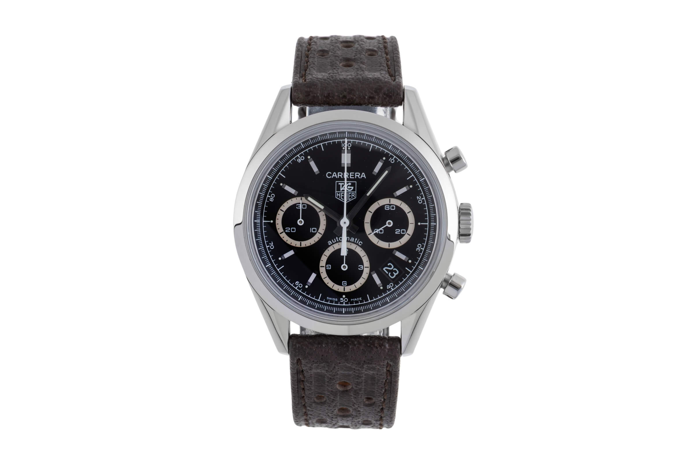 Tag Heuer Carrera chronographe acier automatique Kal. 17 Ref. CV2113-0  | Zeitauktion