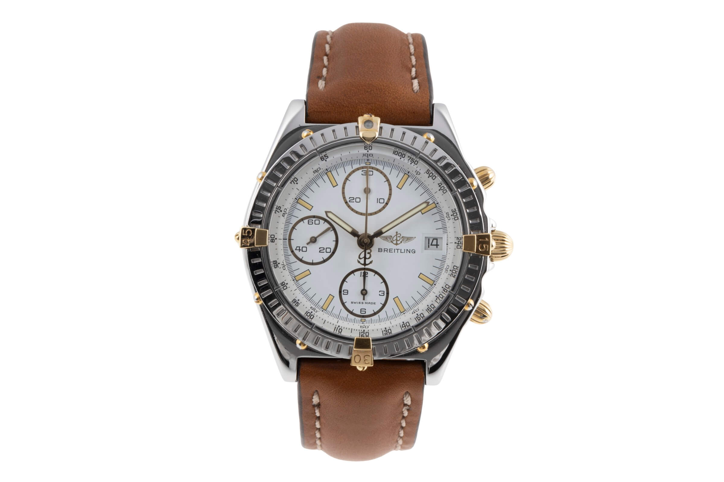 Breitling Chronomat chronograph gilt / steel automatic Kal. B13 Ref. B13050  | Zeitauktion