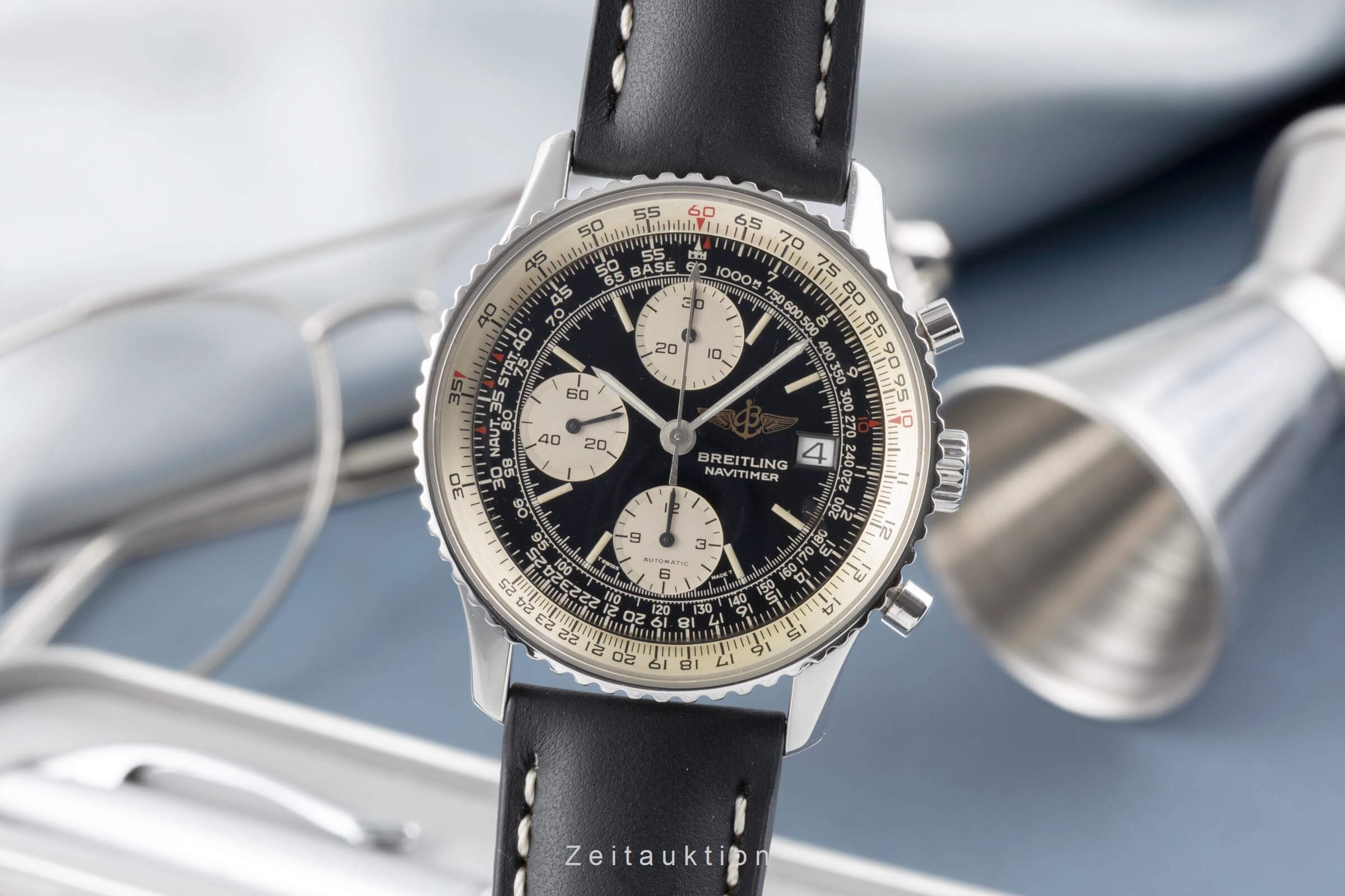 Breitling Old Navitimer chronograph steel automatic Kal. B13 Ref. A13022  | Zeitauktion