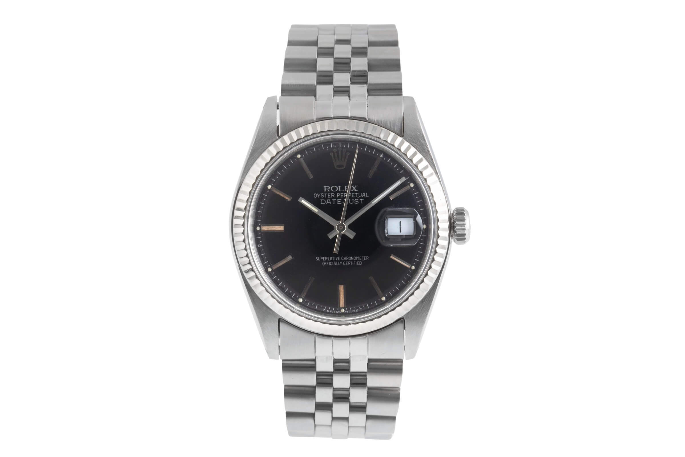 Rolex Datejust steel / white gold automatic Kal. 1570 Ref. 1601 VINTAGE  | Zeitauktion