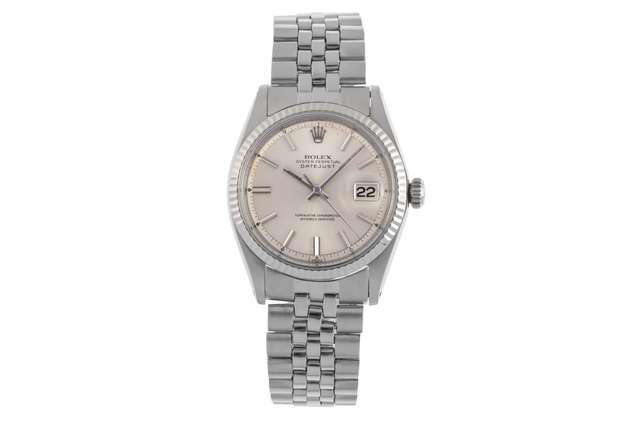 Rolex Datejust steel / white gold automatic Kal. 1570 Ref. 1601 VINTAGE  | Zeitauktion