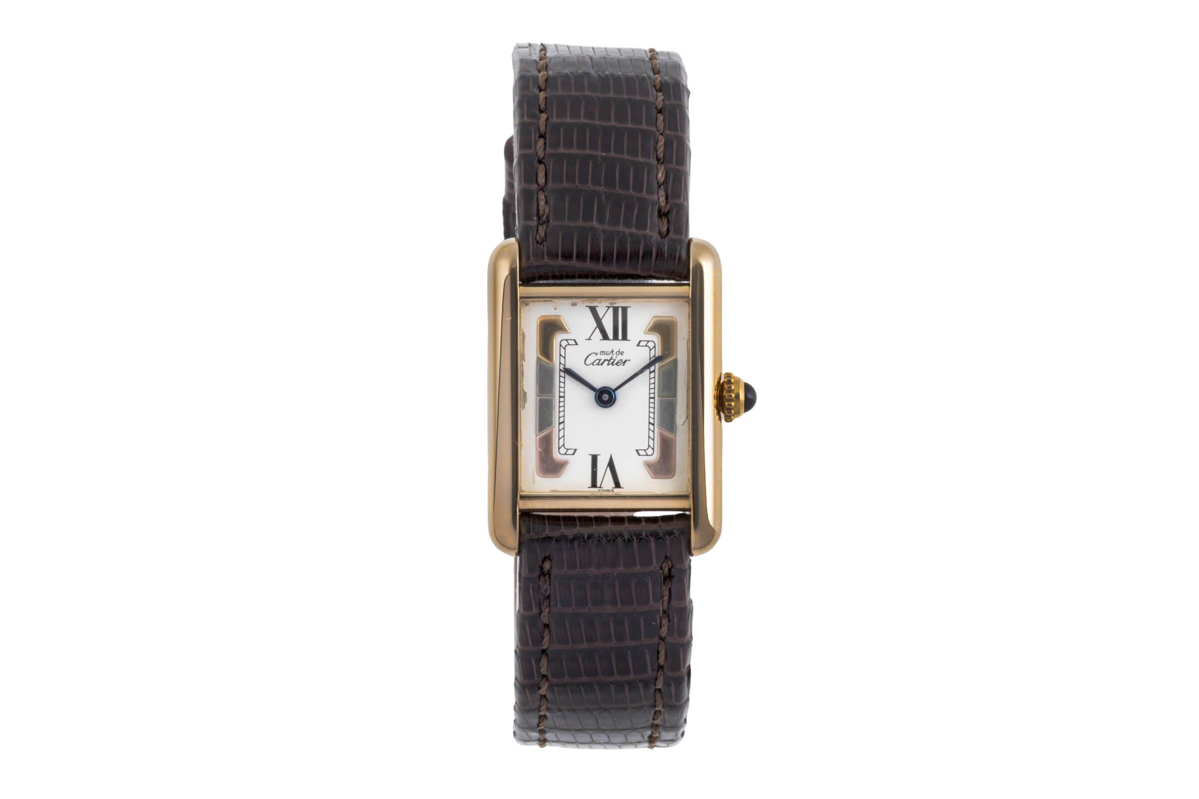 Cartier Tank plata banada en oro cuarzo Kal. 057 Ref. W1006354  | Zeitauktion