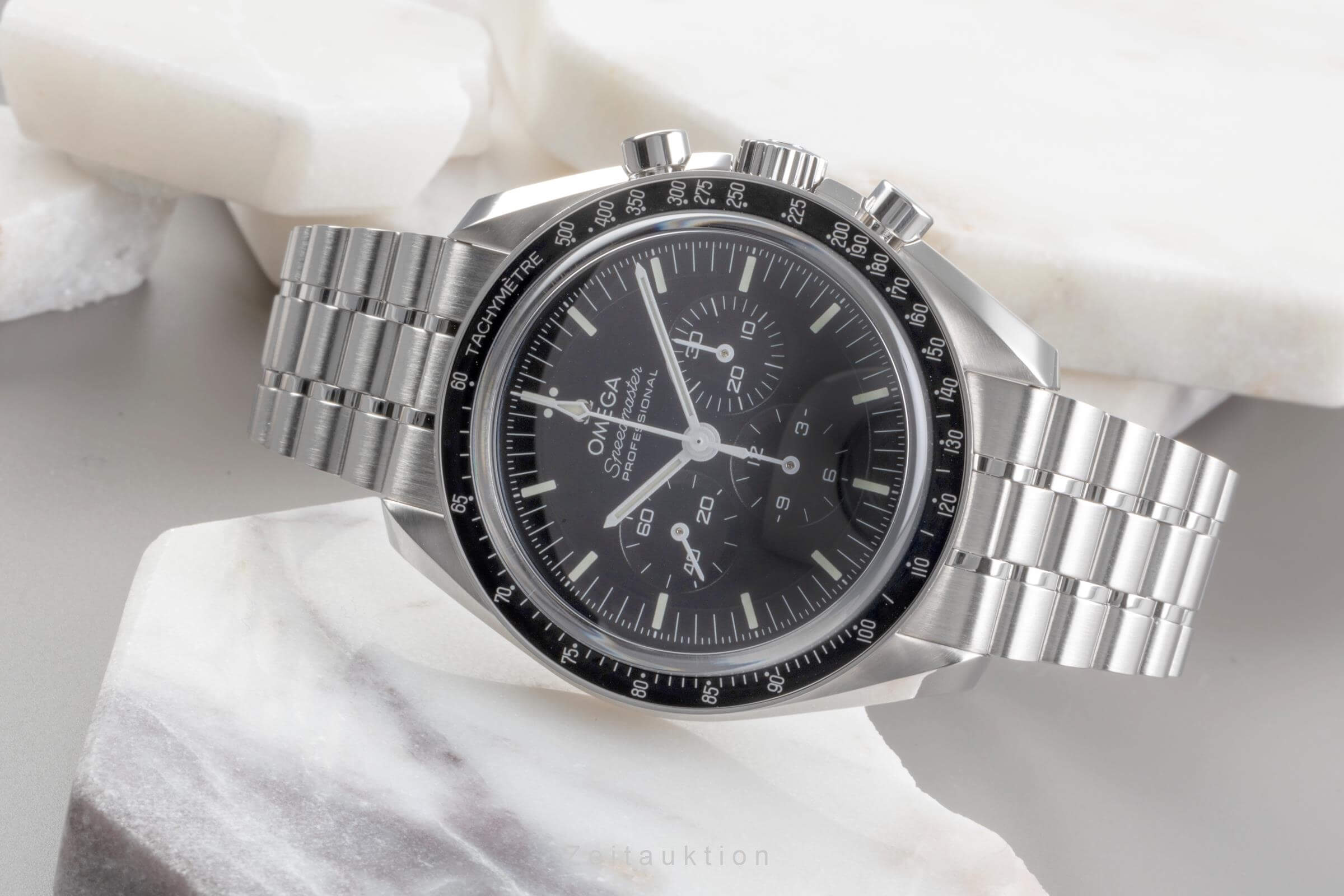 Omega Speedmaster Moonwatch Chronograph Stahl Handaufzug Kal. 3861 Ref. 310.30.42.50.01.002  | Zeitauktion