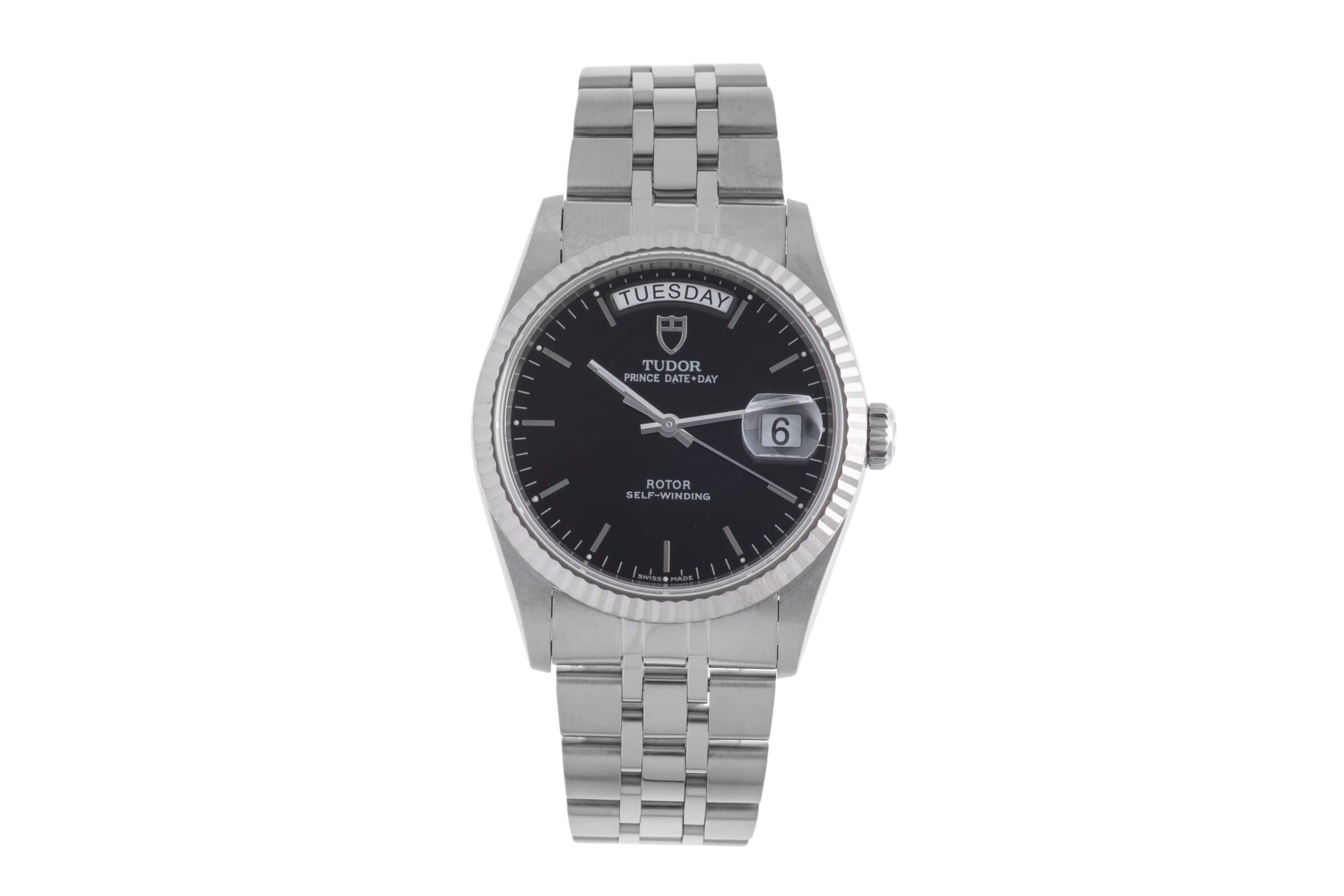 Tudor Date-Day acier / or blanc automatique Ref. 76214  | Zeitauktion