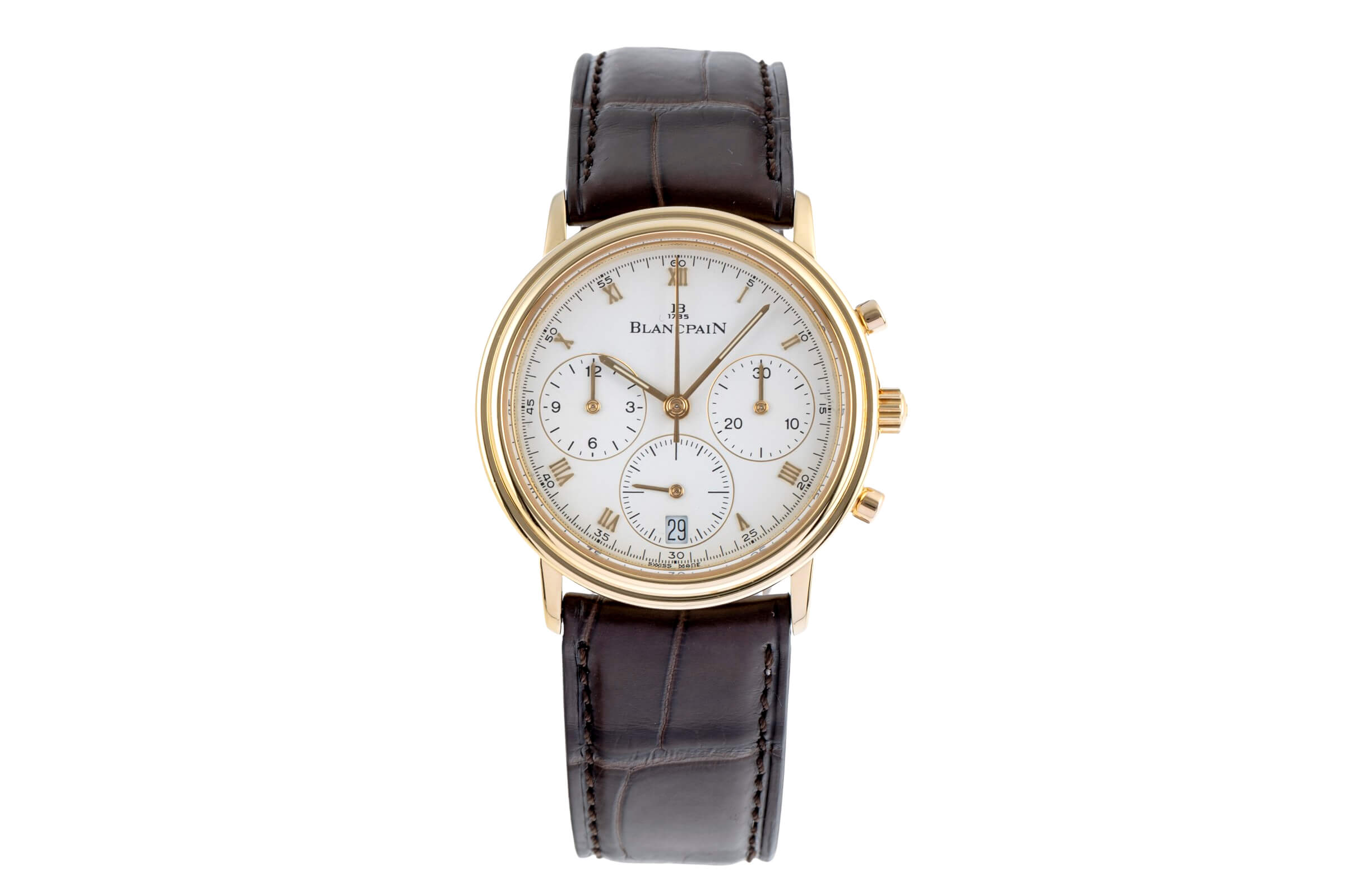 Blancpain Villeret chronographe or 18 ct automatique Kal. 1185 Ref. 1185-9418  | Zeitauktion