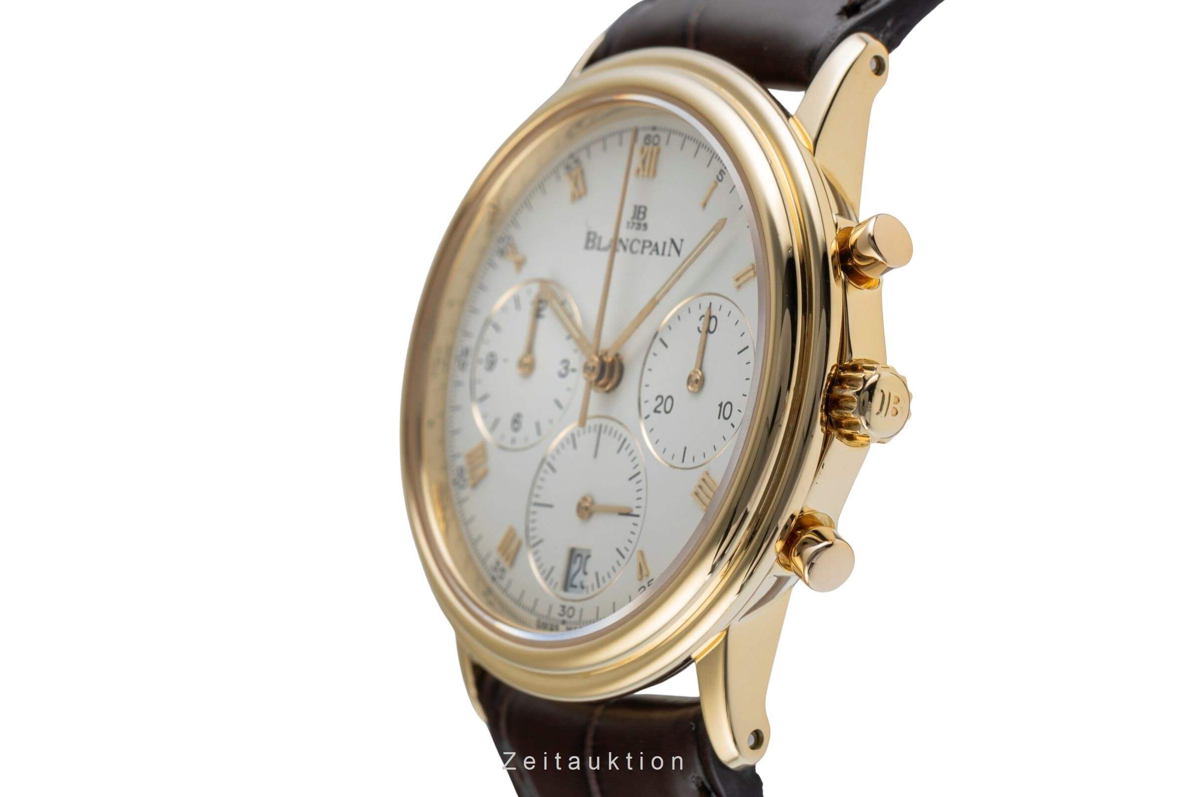 Blancpain Villeret chronograph 18 ct gold automatic Kal. 1185 Ref. 1185-9418  | Zeitauktion