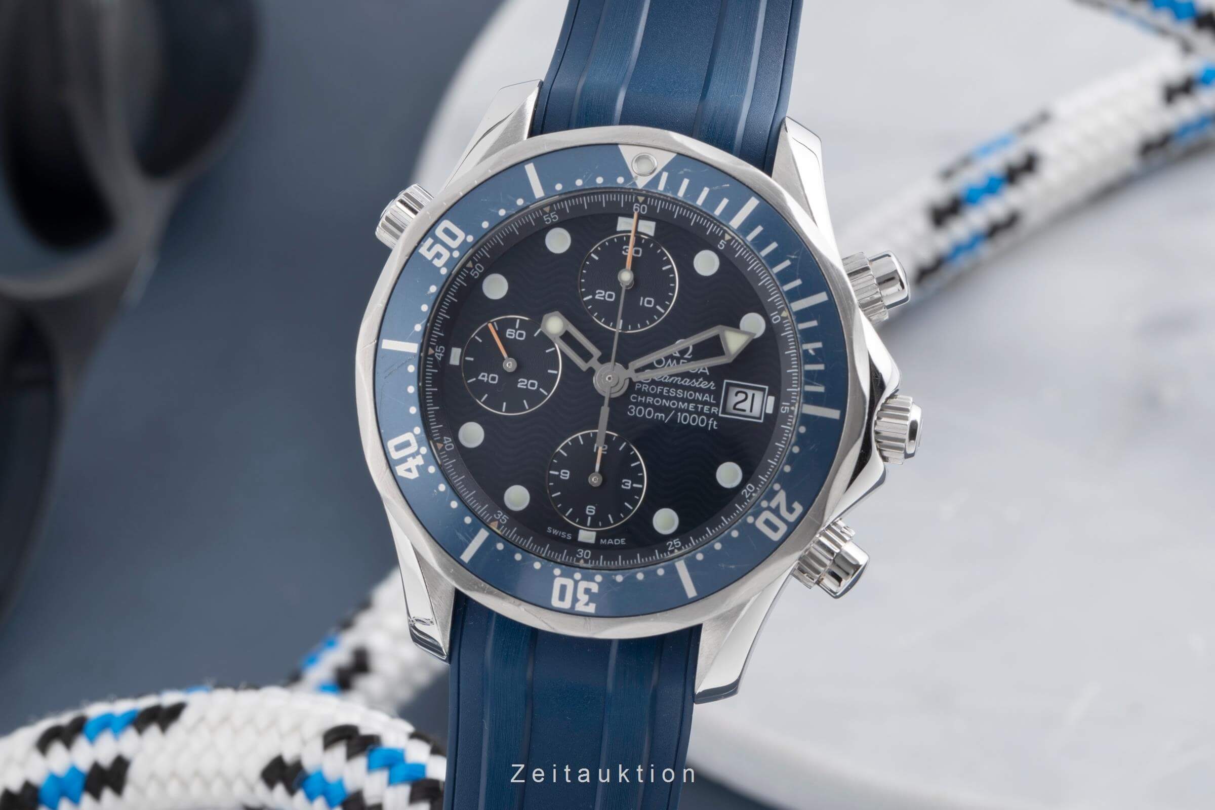 Omega Seamaster chronograph steel automatic Kal. 1164 Ref. 2599.80.00  | Zeitauktion
