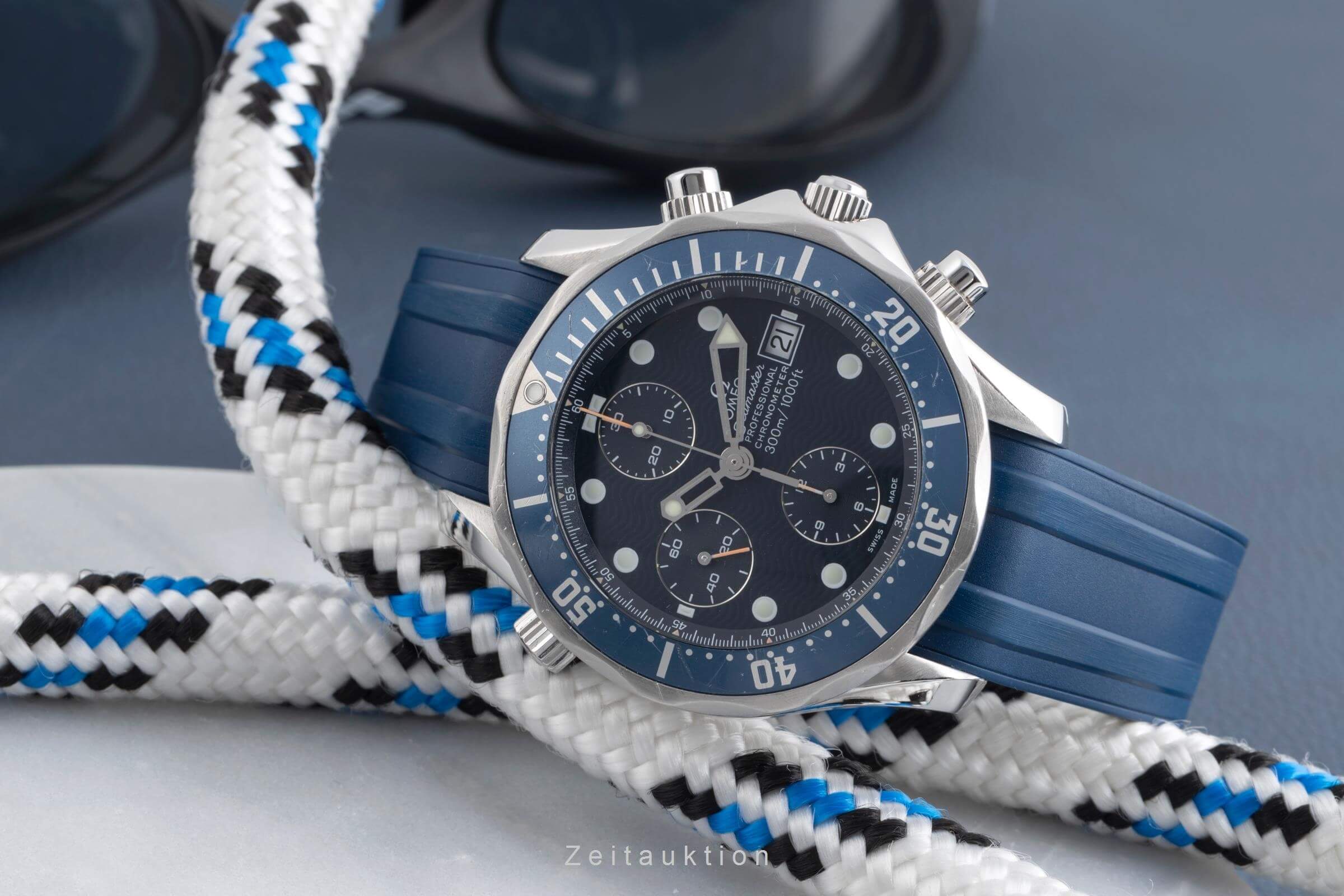 Omega Seamaster chronograph steel automatic Kal. 1164 Ref. 2599.80.00  | Zeitauktion